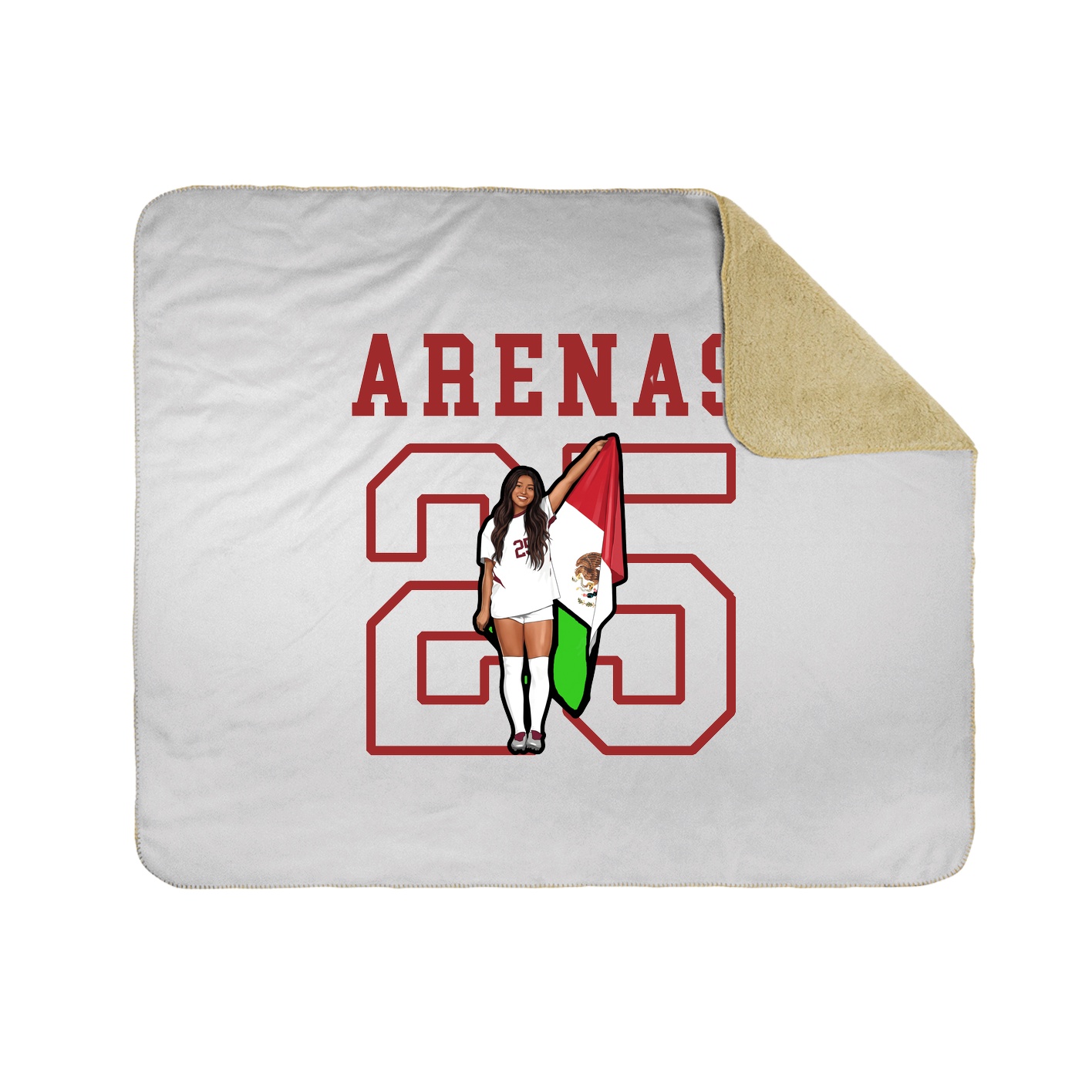 Throw Blanket — Shirsey in White