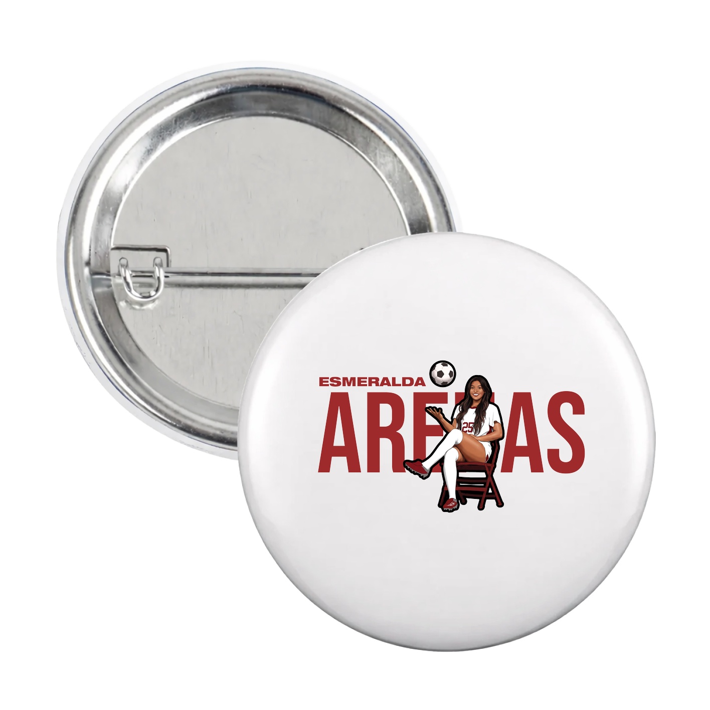 Game Day Button — Player Name in White