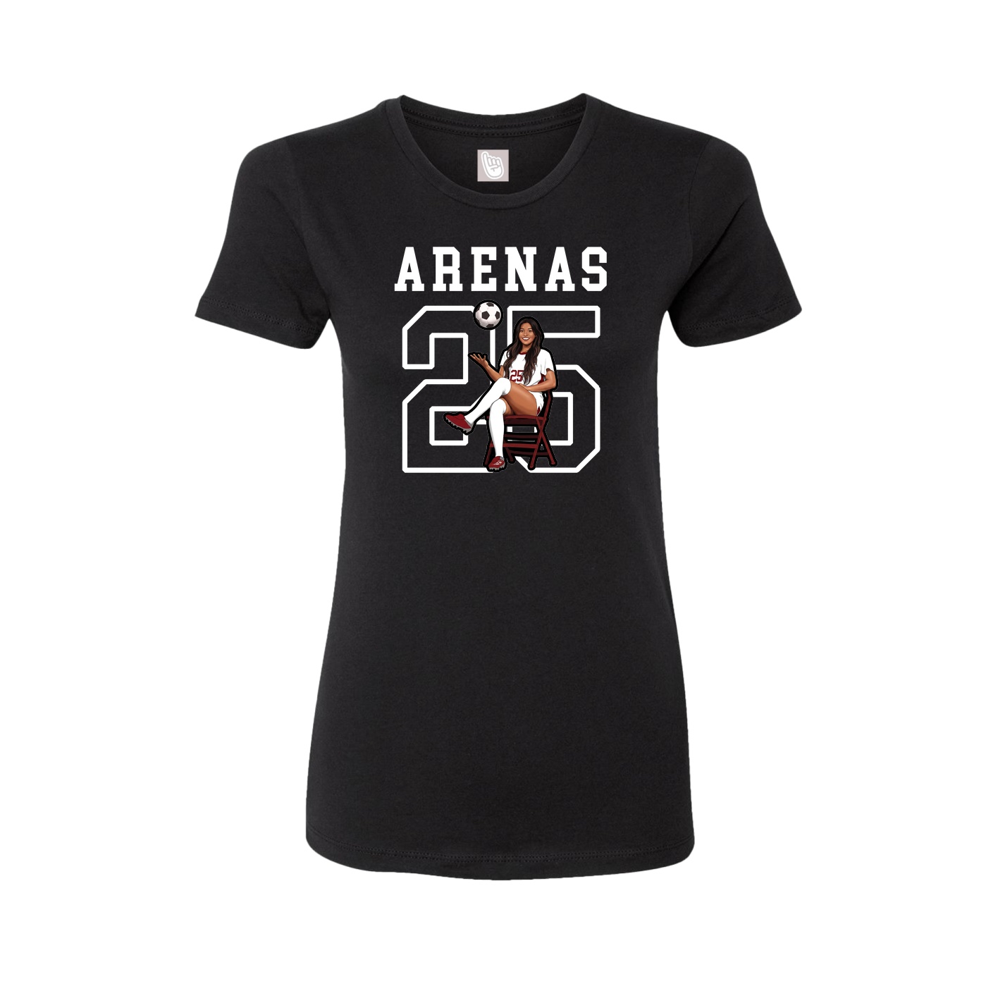 Fitted Women's Tee — Shirsey in Black