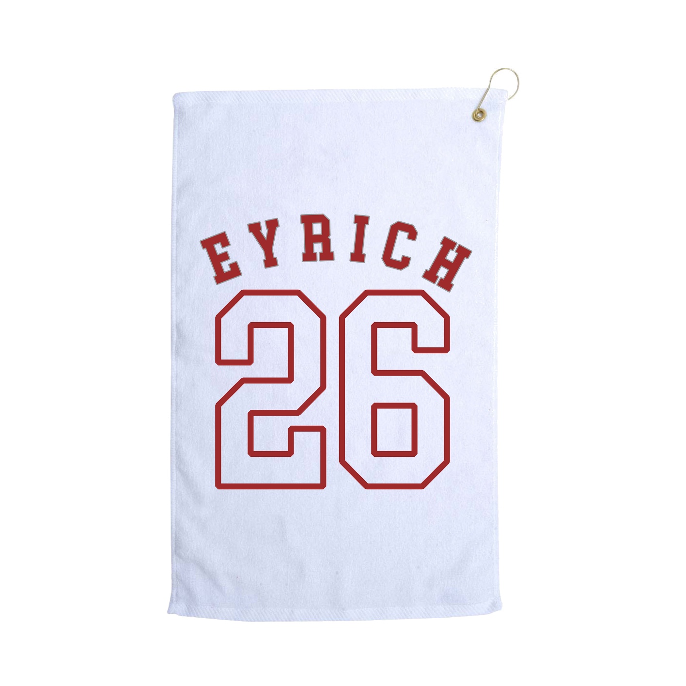 Golf Towel — Shirsey Arch in White