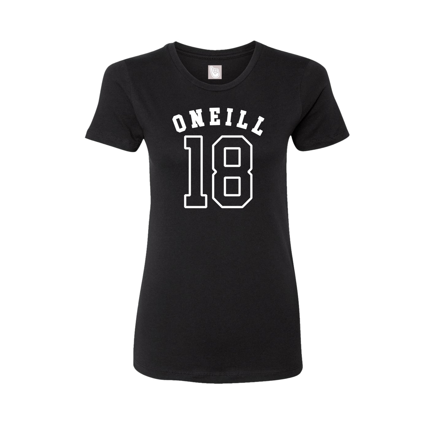 Fitted Women's Tee — Shirsey Arch in Black