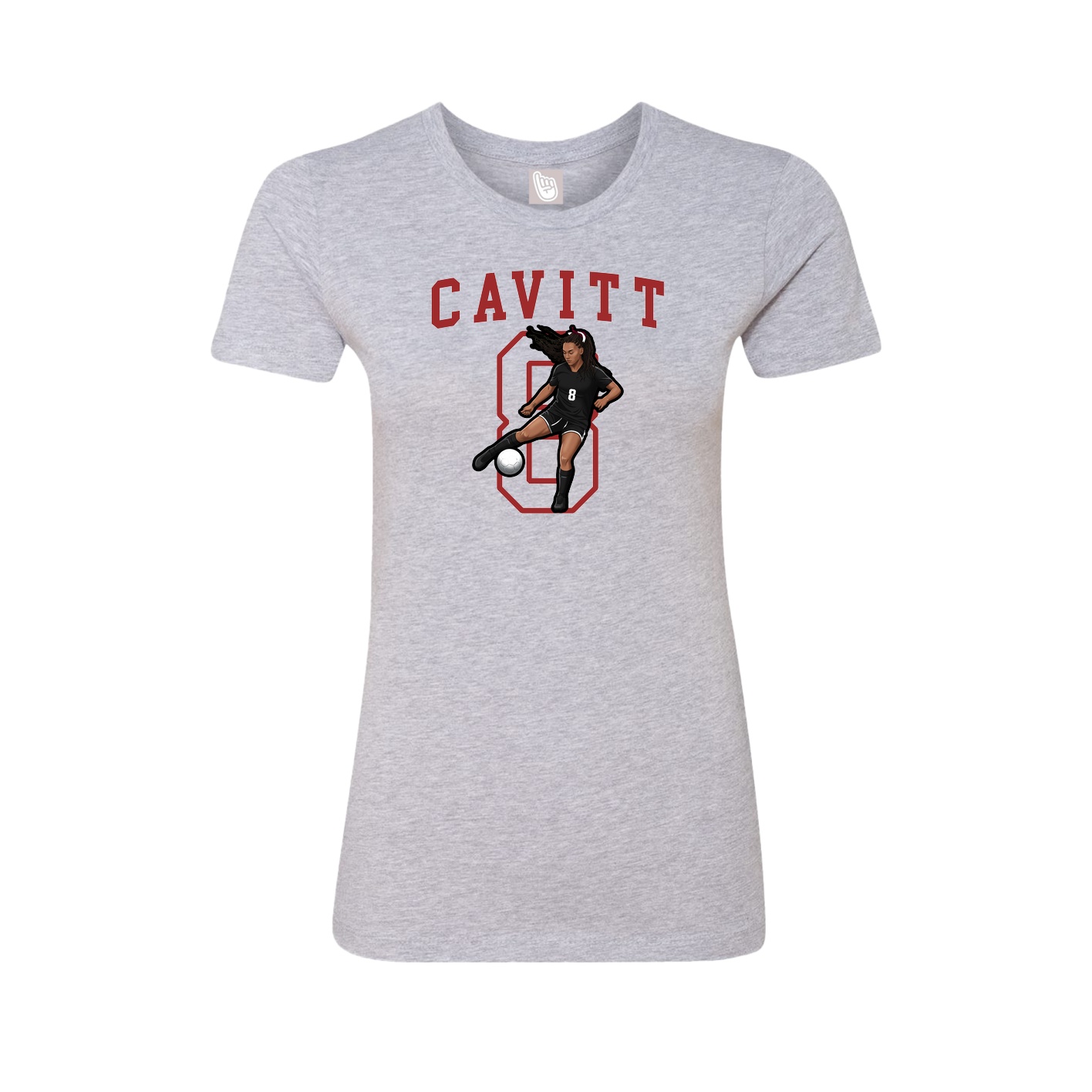 Fitted Women's Tee — Shirsey in Grey