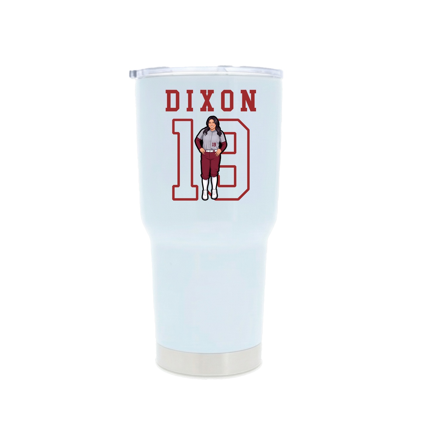 30oz Stainless Steel Tumbler — Shirsey in White