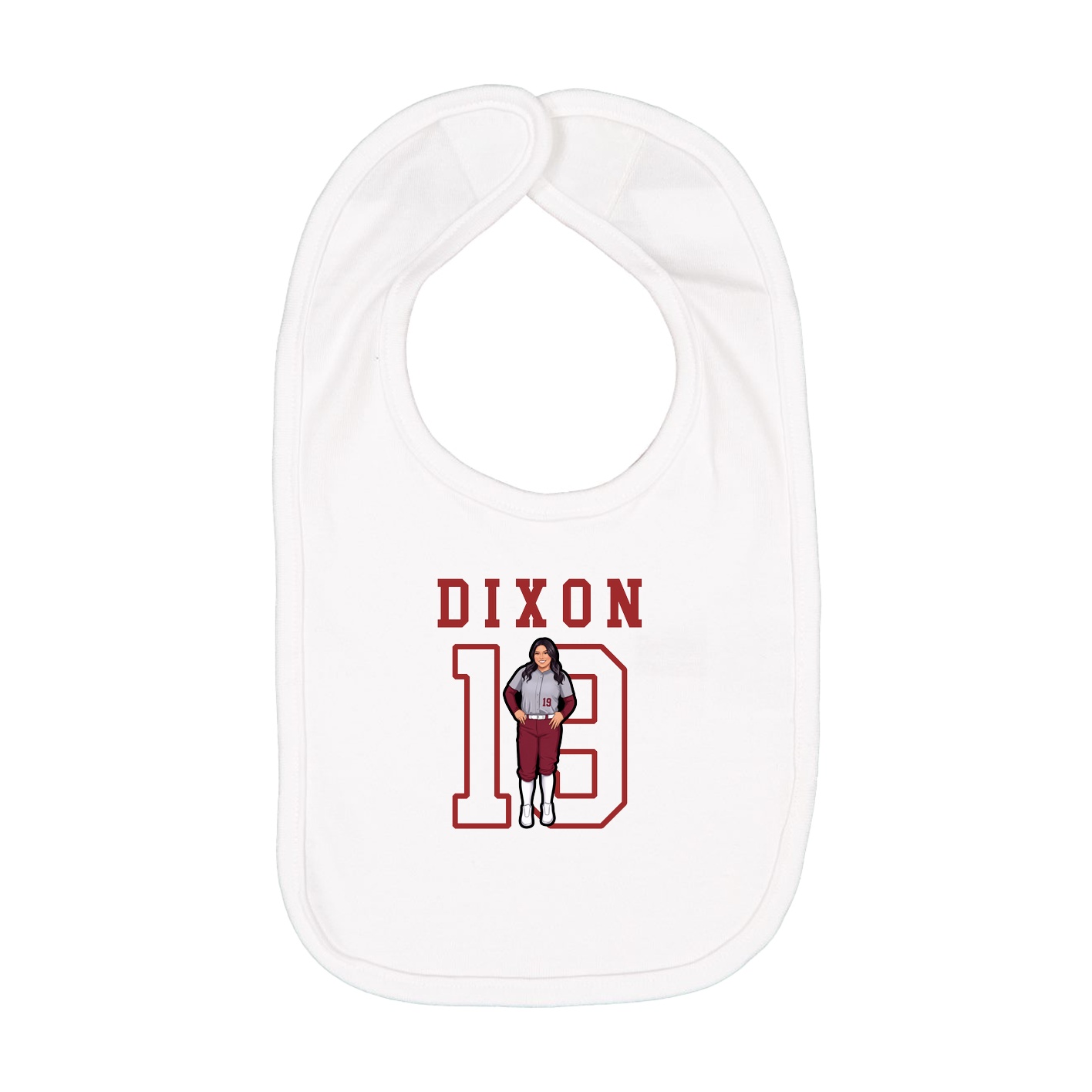 Infant Bib — Shirsey in White