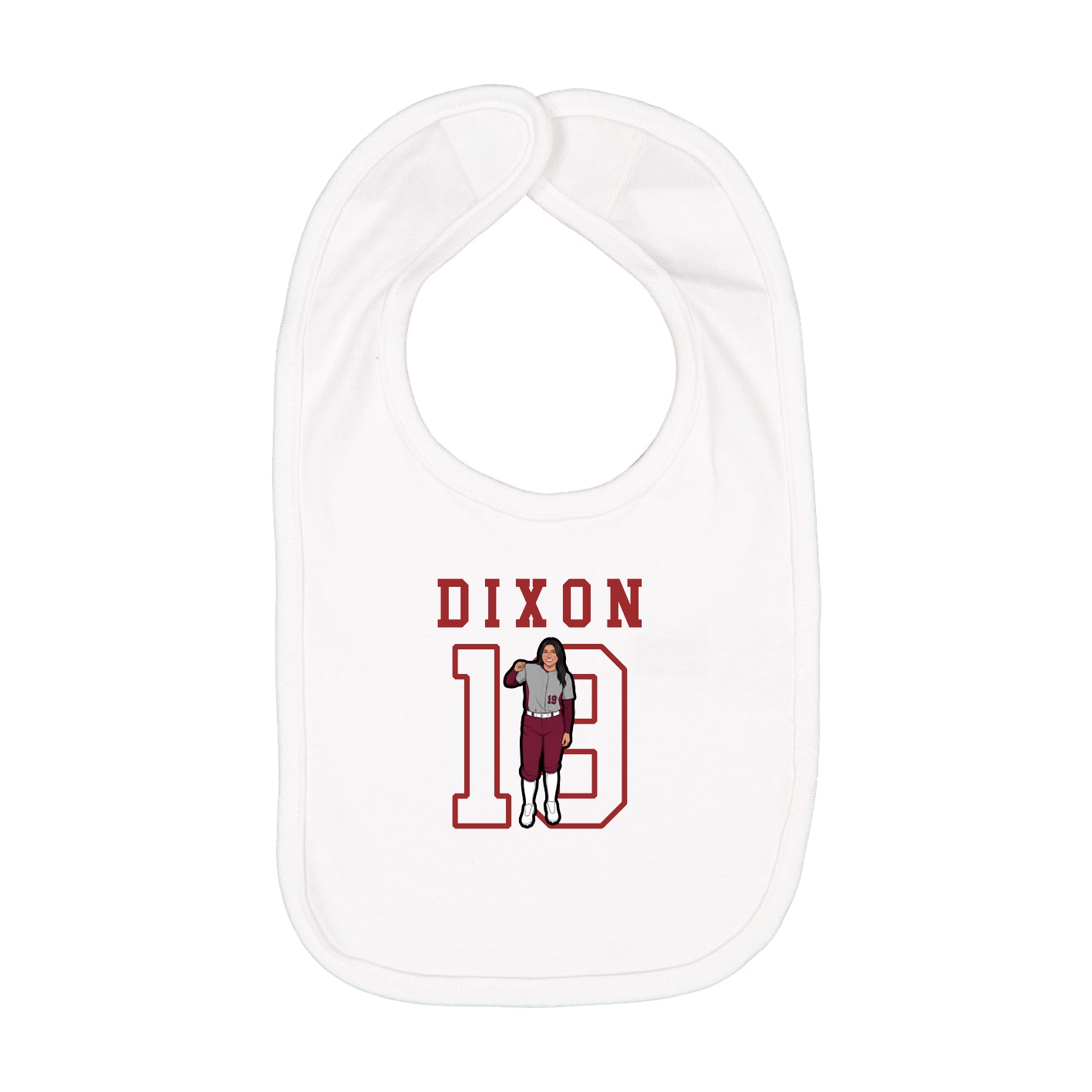 Infant Bib — Shirsey in White