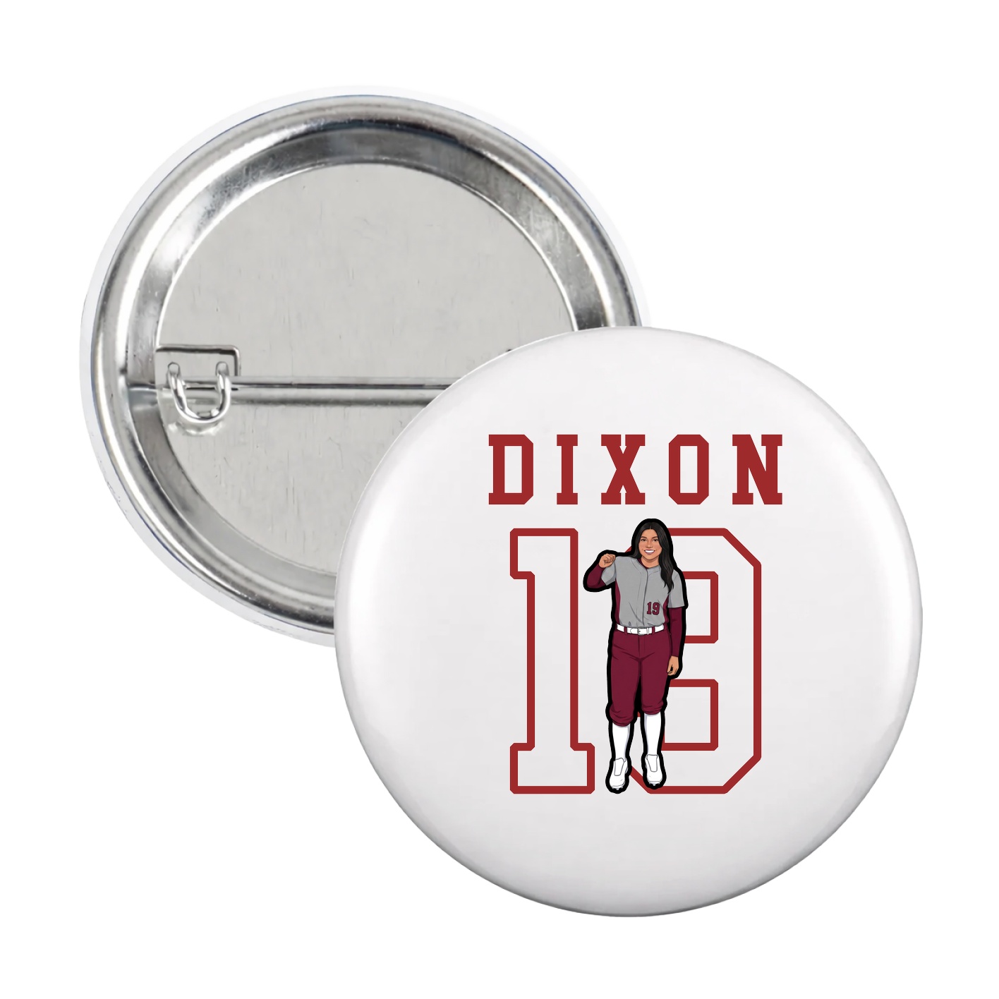 Game Day Button — Shirsey in White