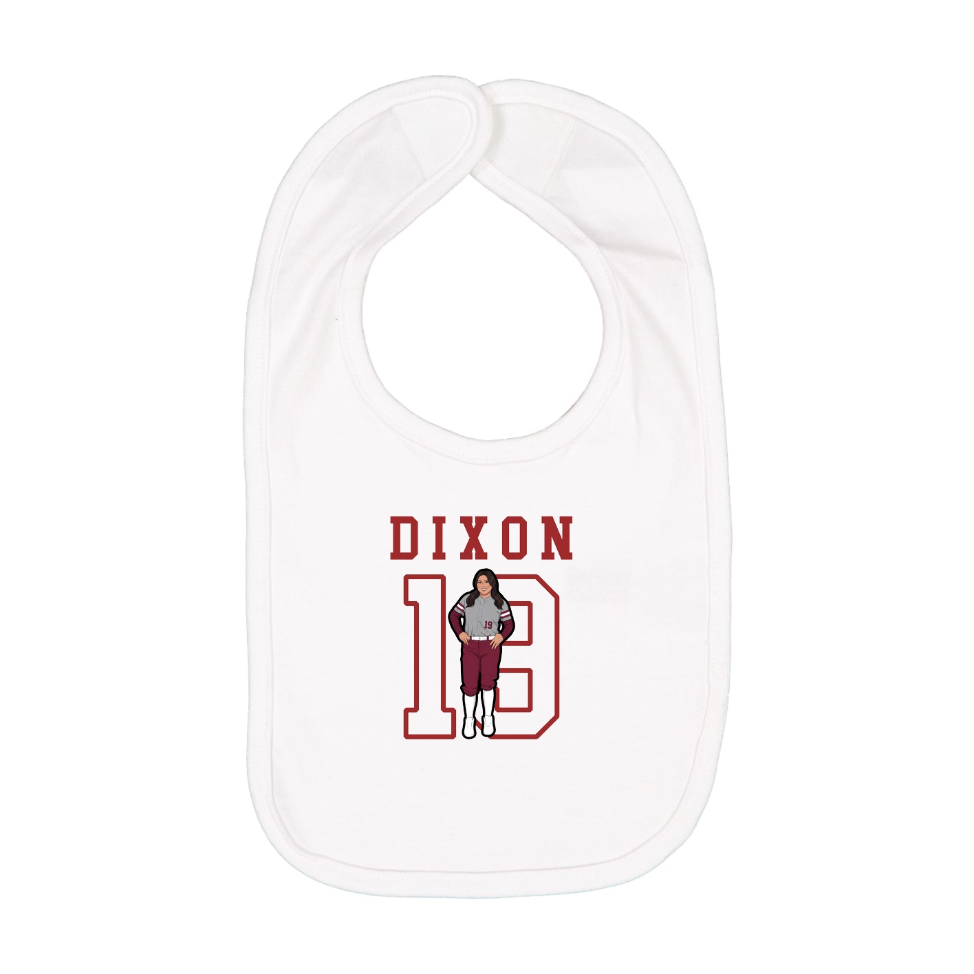 Infant Bib — Shirsey in White