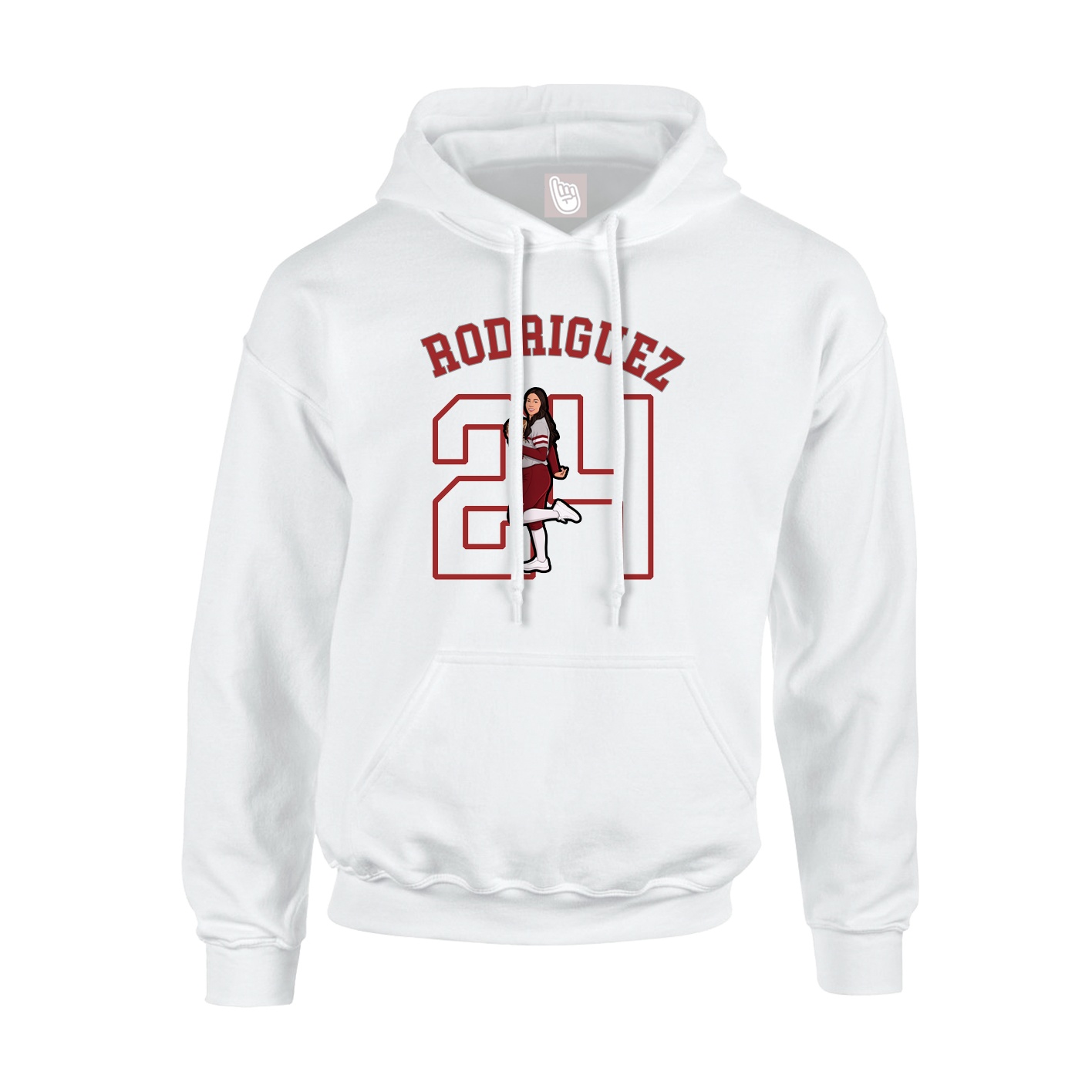 Hoodie — Shirsey Arch in White