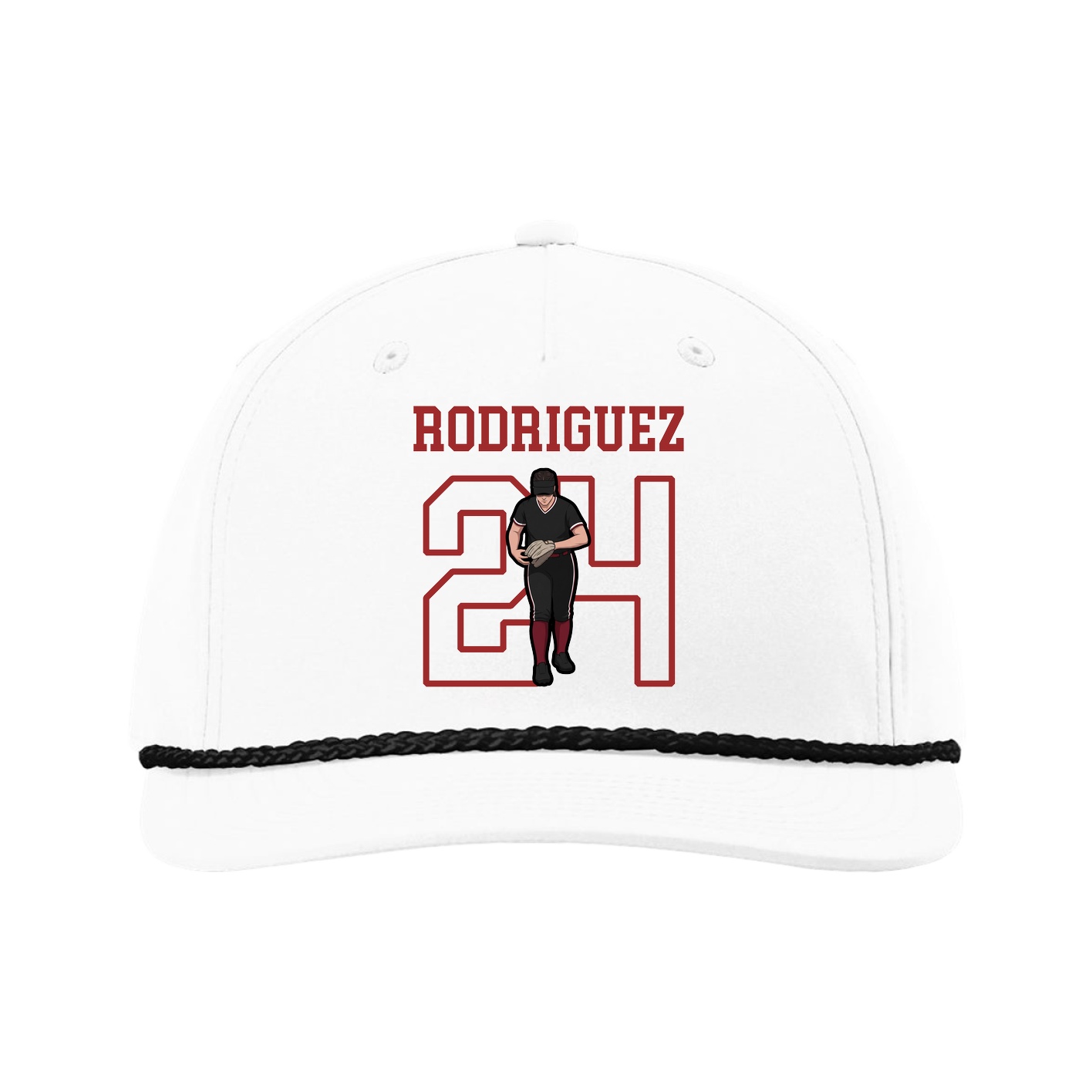 Five-Panel Classic Rope Cap — Shirsey in White
