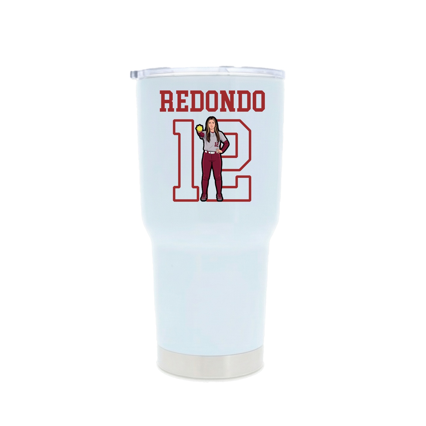 30oz Stainless Steel Tumbler — Shirsey in White