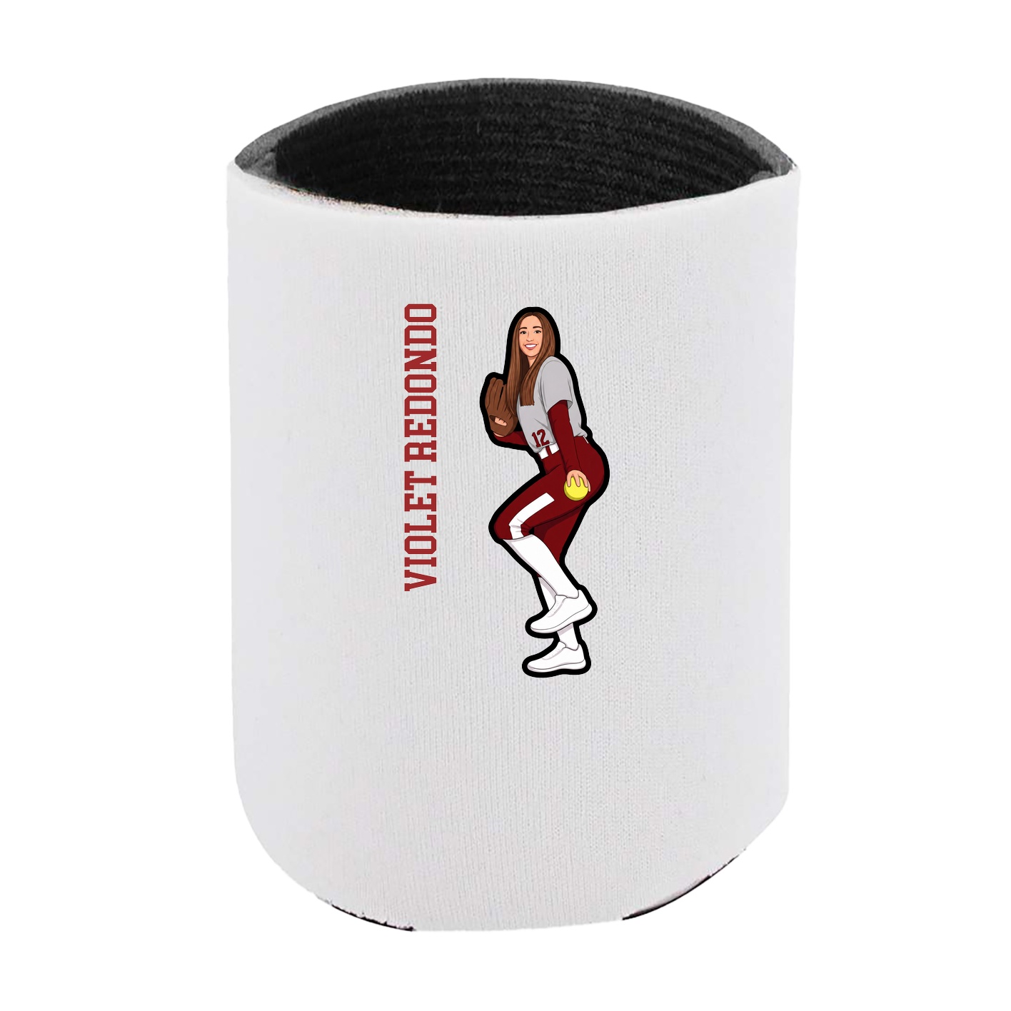 Can Holder — Name Vertical in White