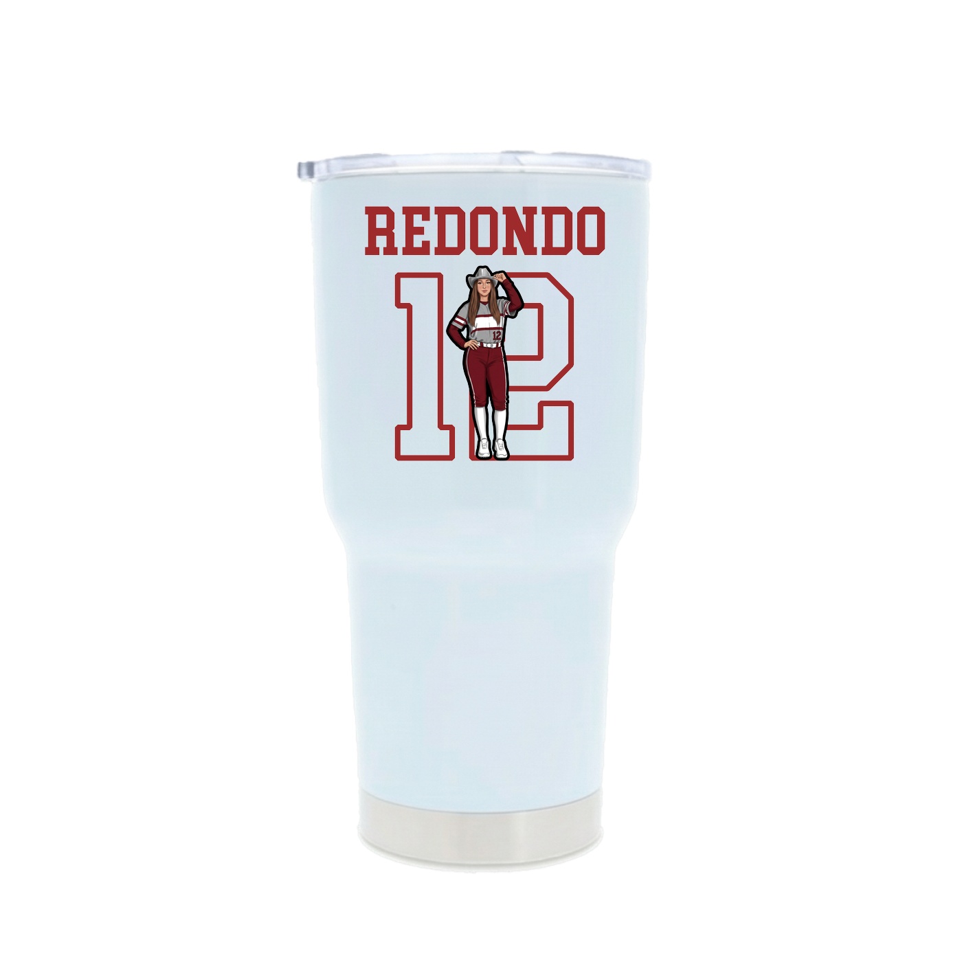 30oz Stainless Steel Tumbler — Shirsey in White
