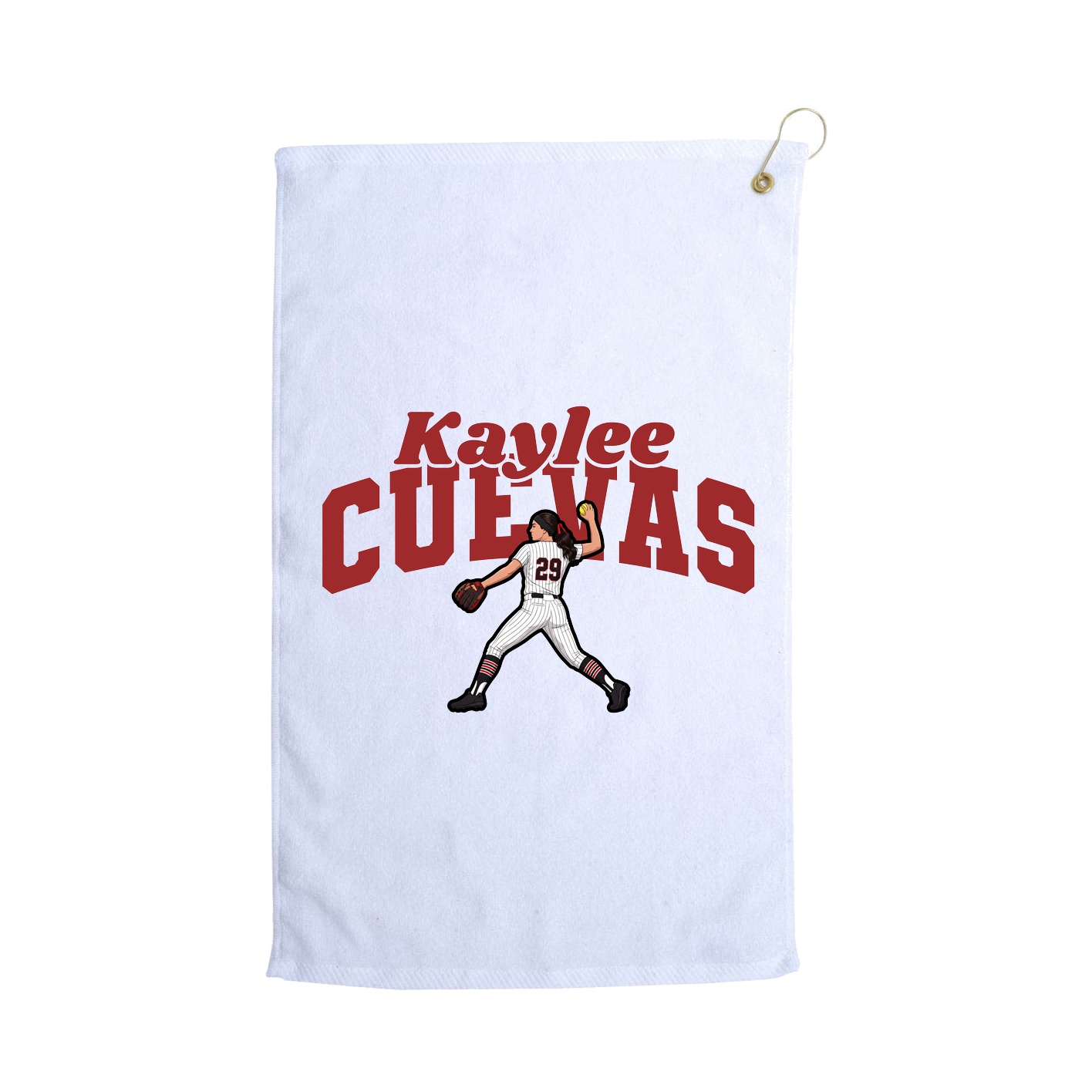 Golf Towel — Signature Arch in White