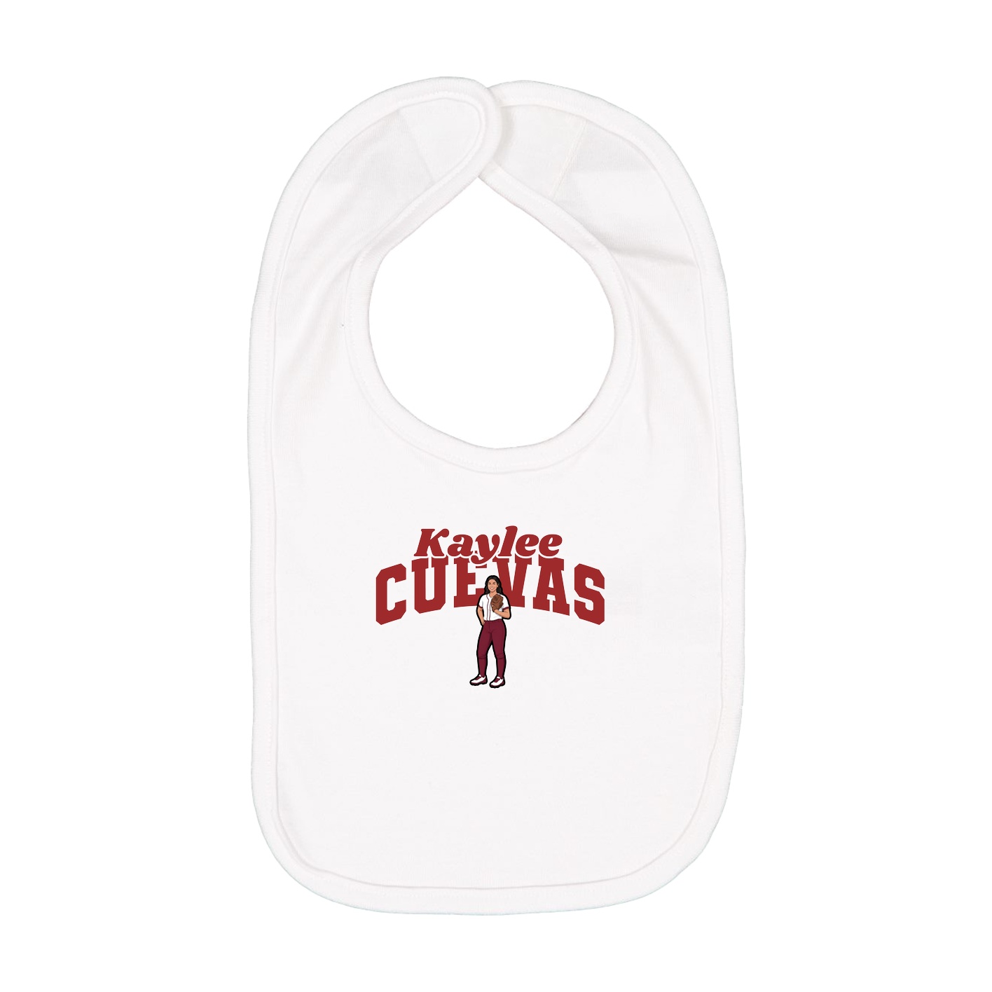Infant Bib — Signature Arch in White
