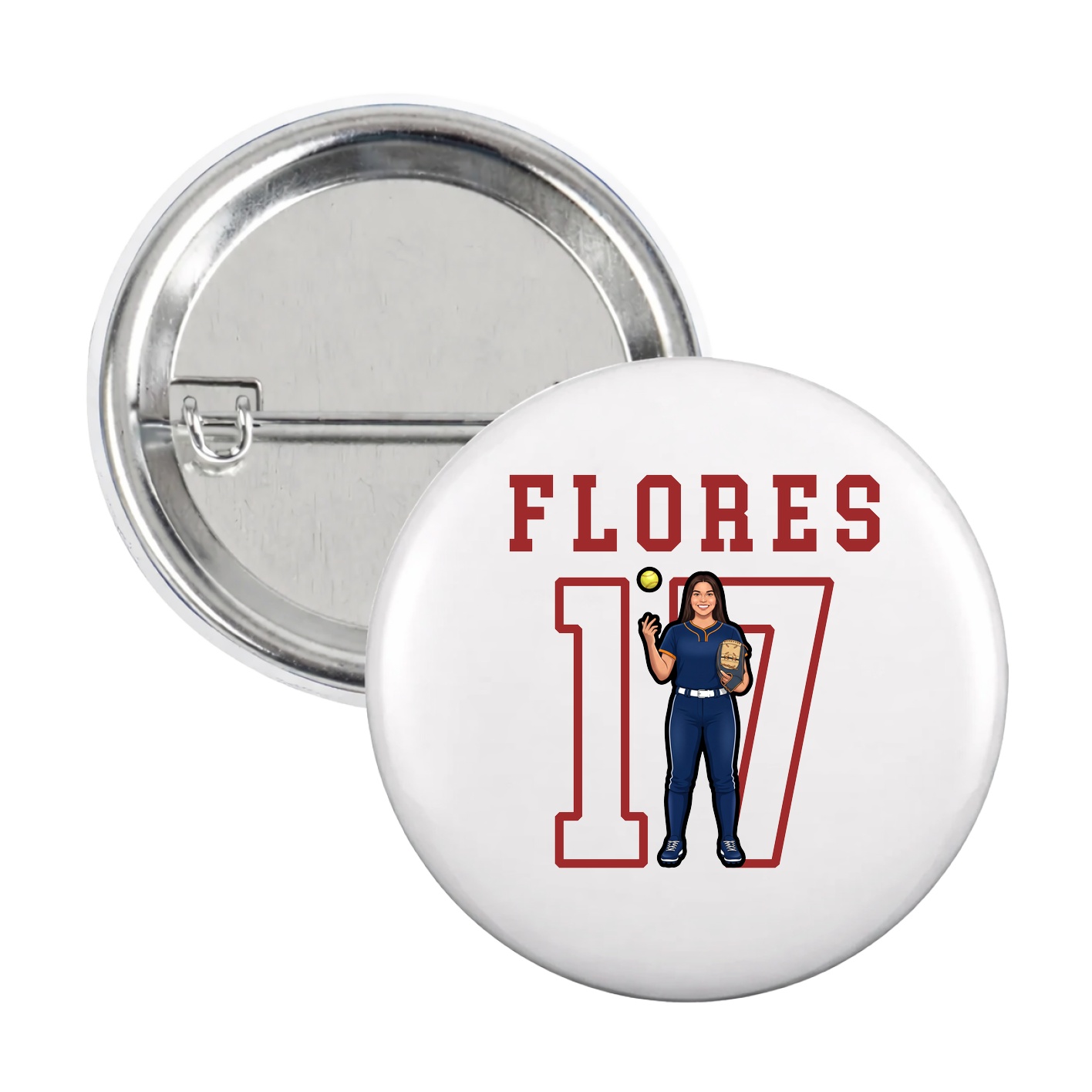 Game Day Button — Shirsey in White