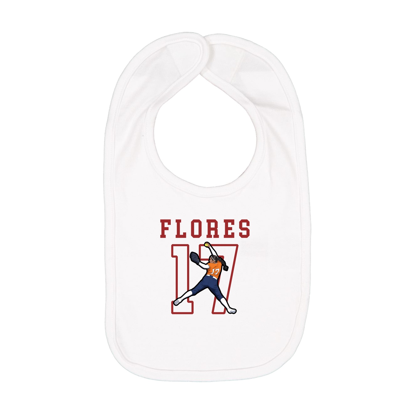 Infant Bib — Shirsey in White