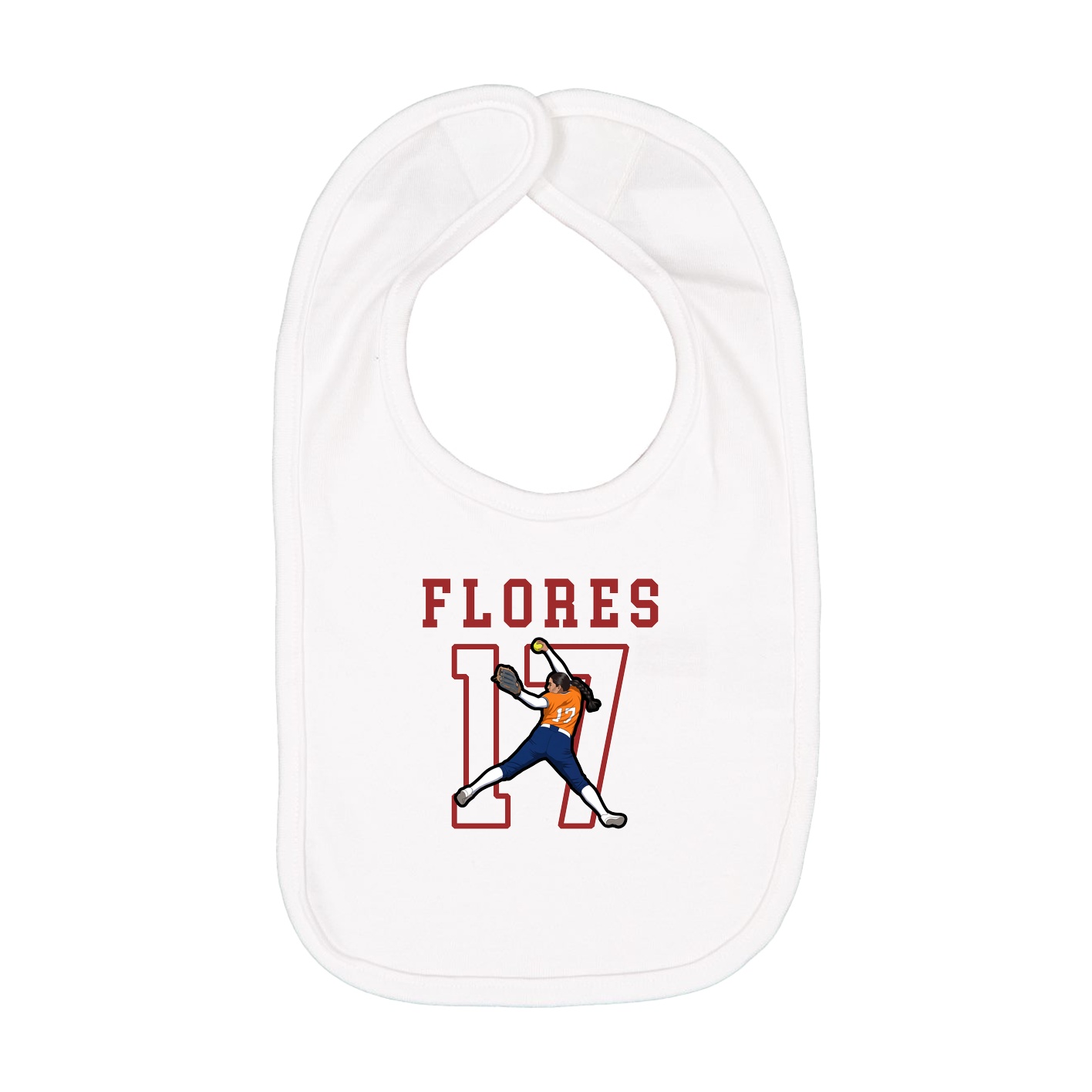 Infant Bib — Shirsey in White