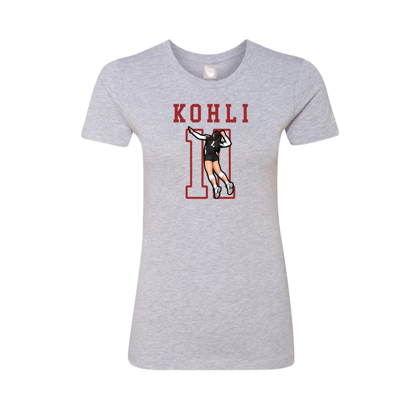 Fitted Women's Tee — Shirsey in Grey