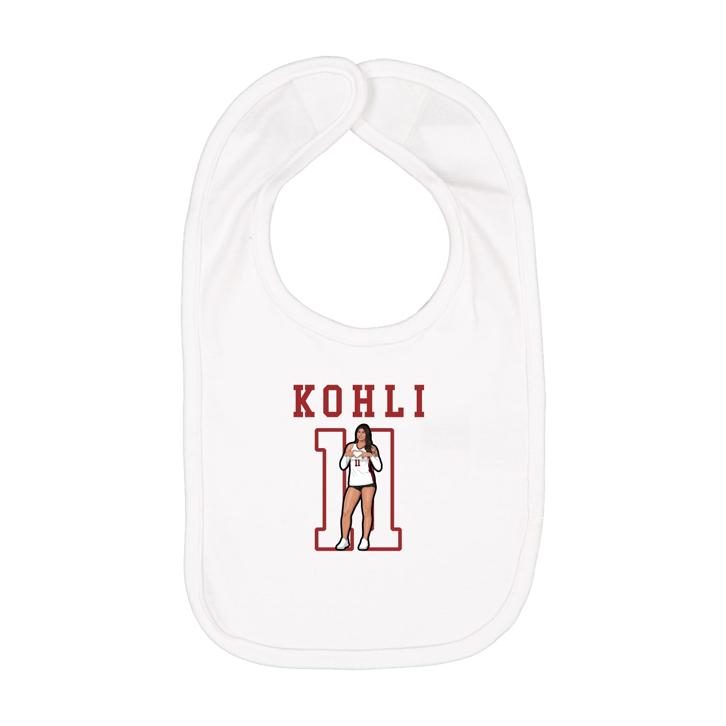 Infant Bib — Shirsey in White