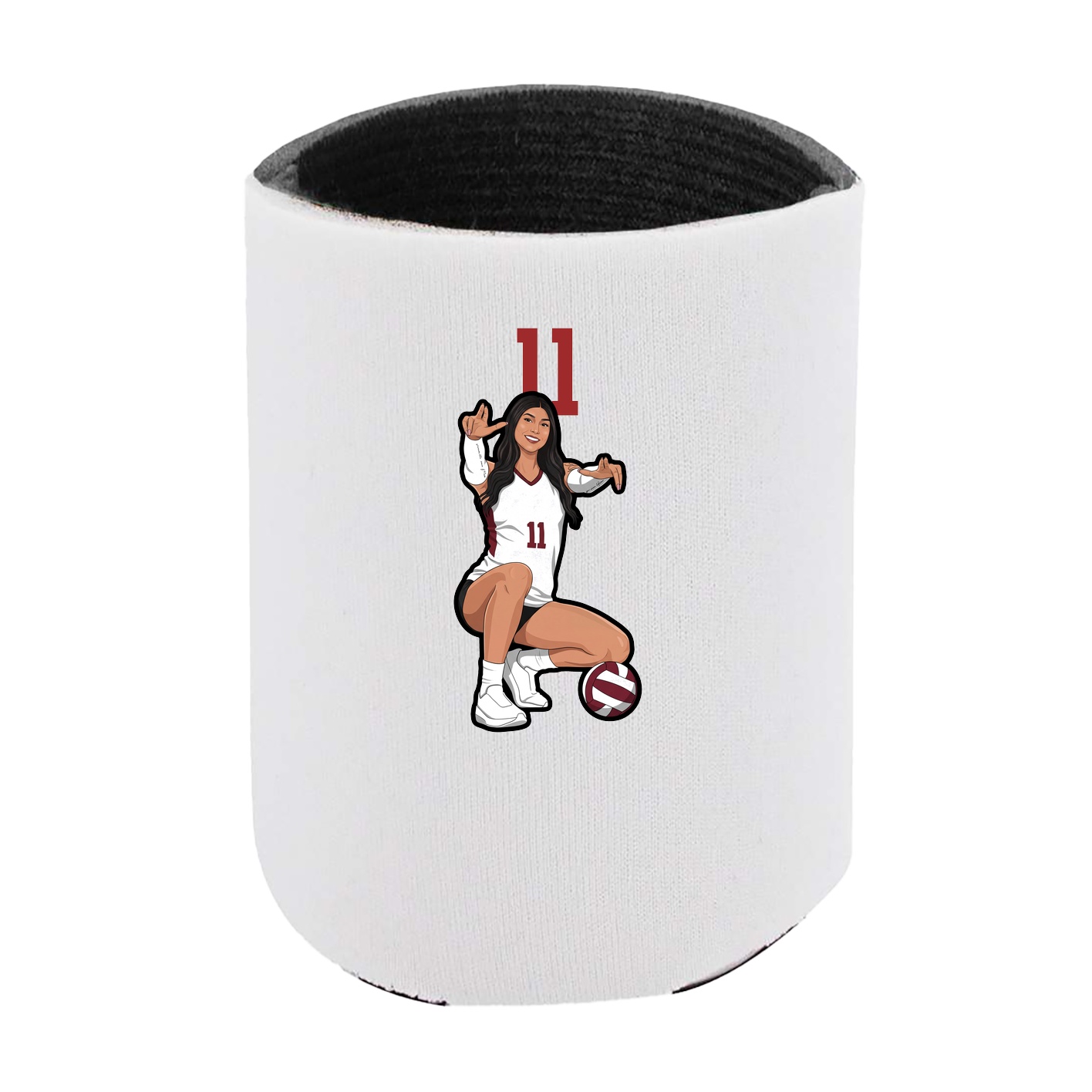 Can Holder — Number Top in White