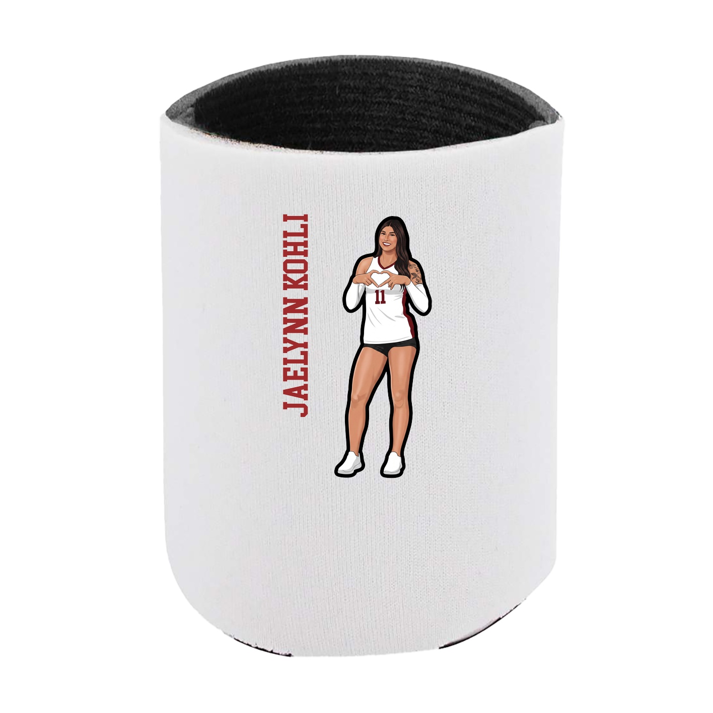 Can Holder — Name Vertical in White