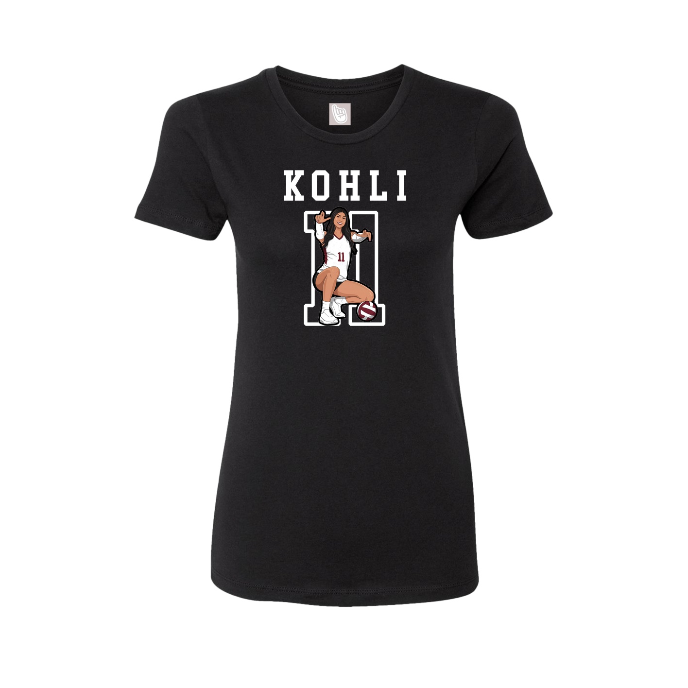 Fitted Women's Tee — Shirsey in Black
