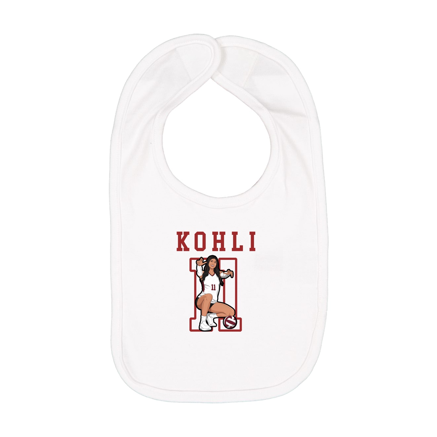 Infant Bib — Shirsey in White