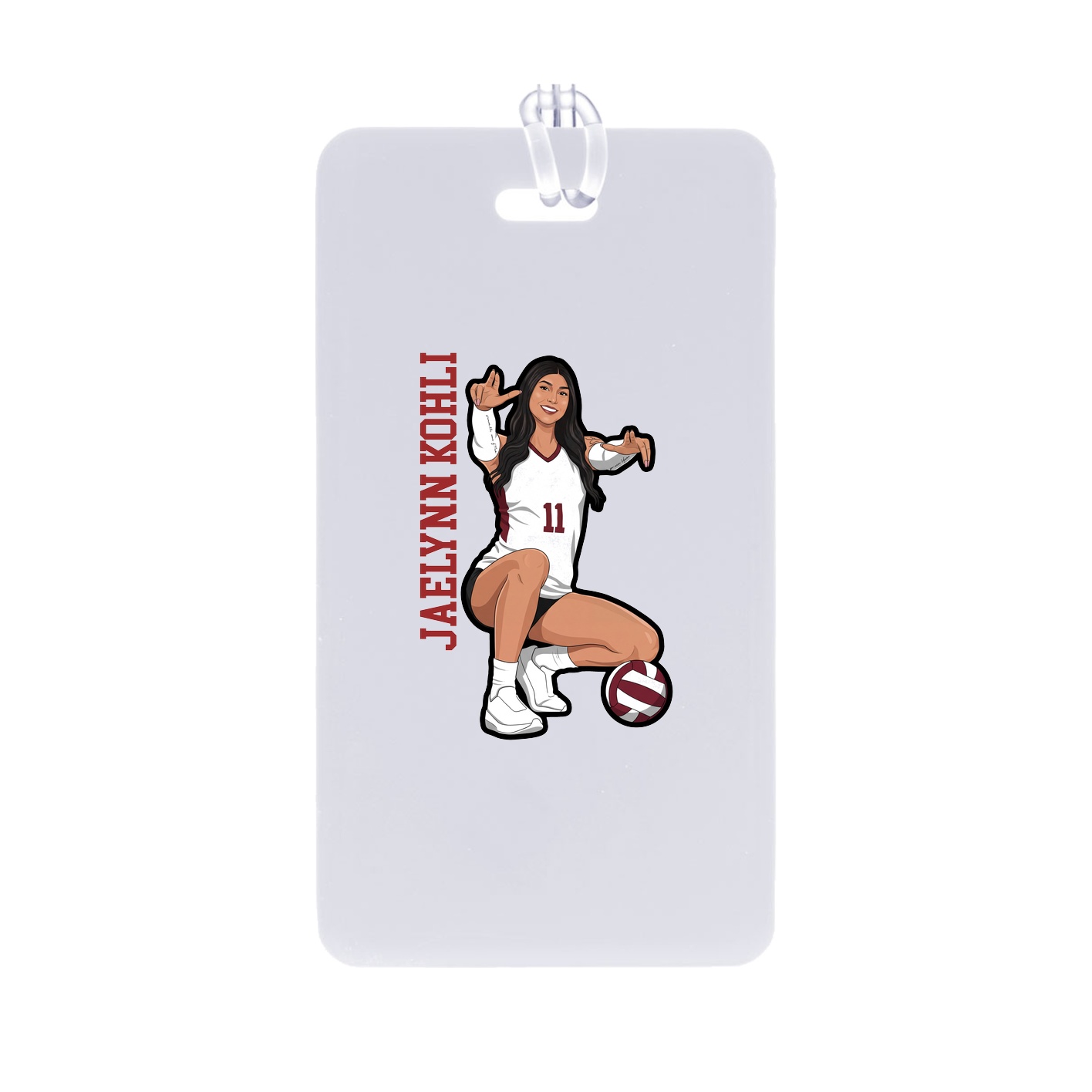 Bag Tag — Name Vertical in Classic