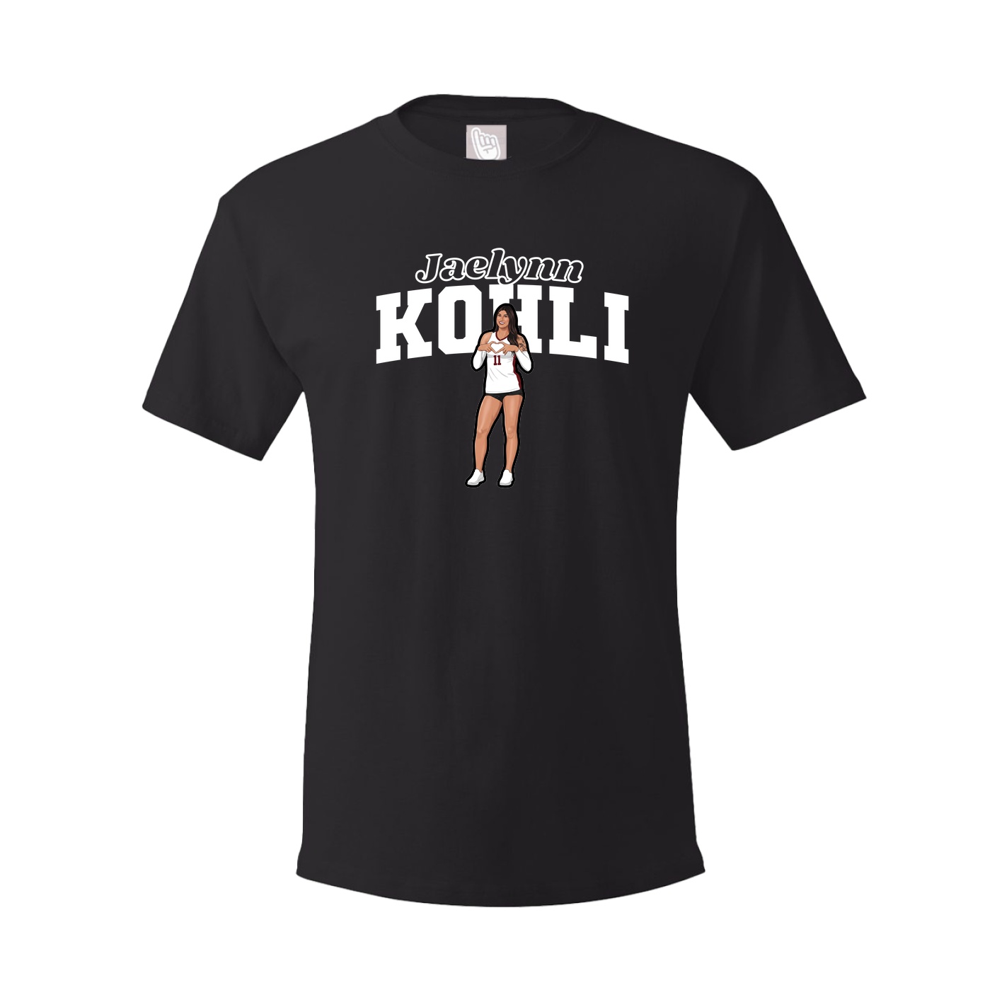 Youth Tee — Name Arch in Black
