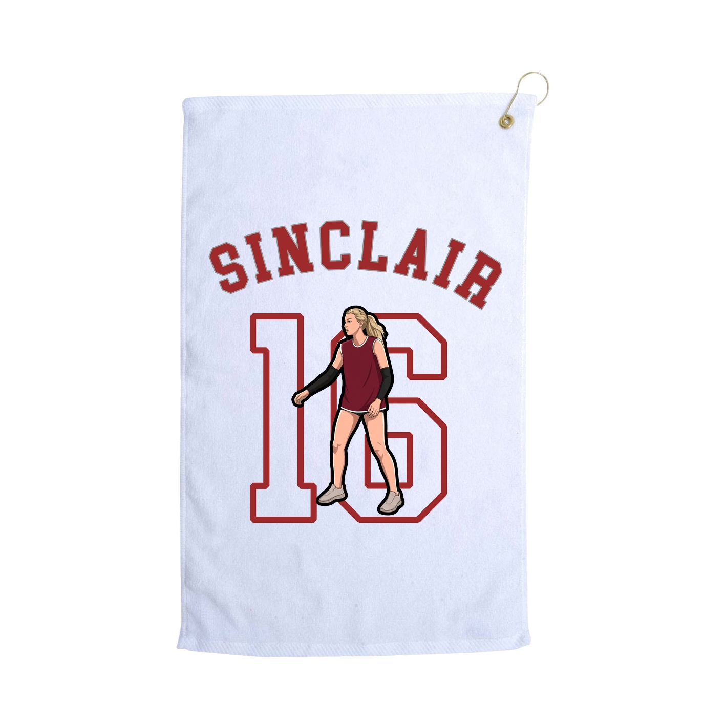 Golf Towel — Shirsey Arch in White