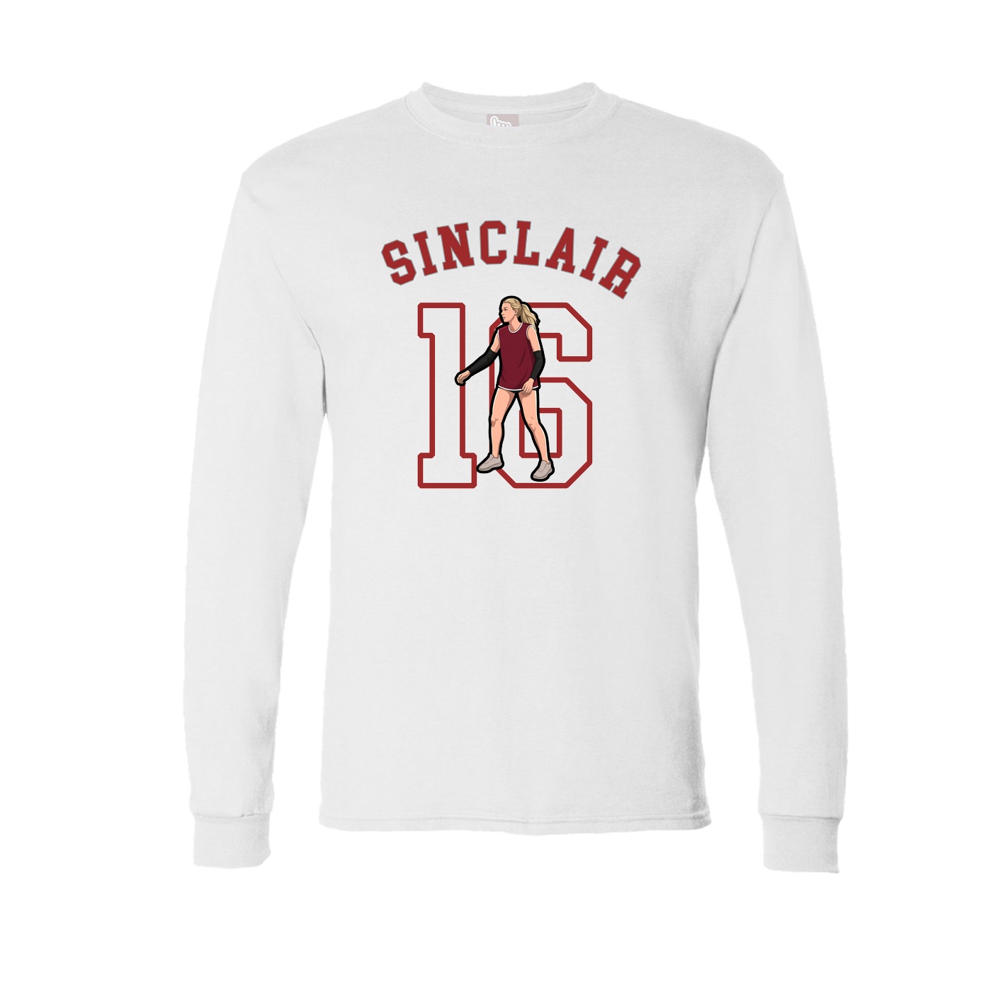Long Sleeve Tee — Shirsey Arch in White
