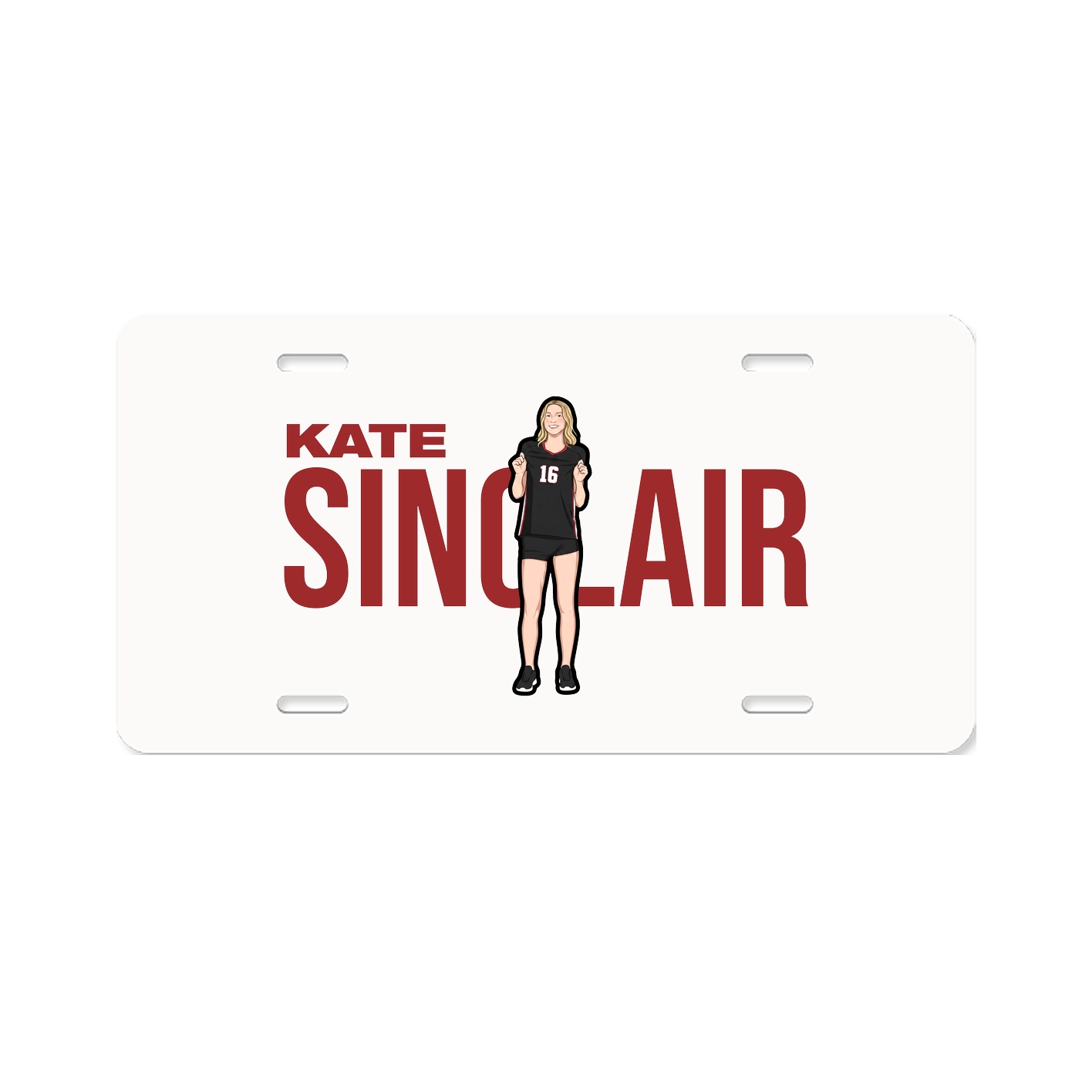 License Plate — Player Name in Classic