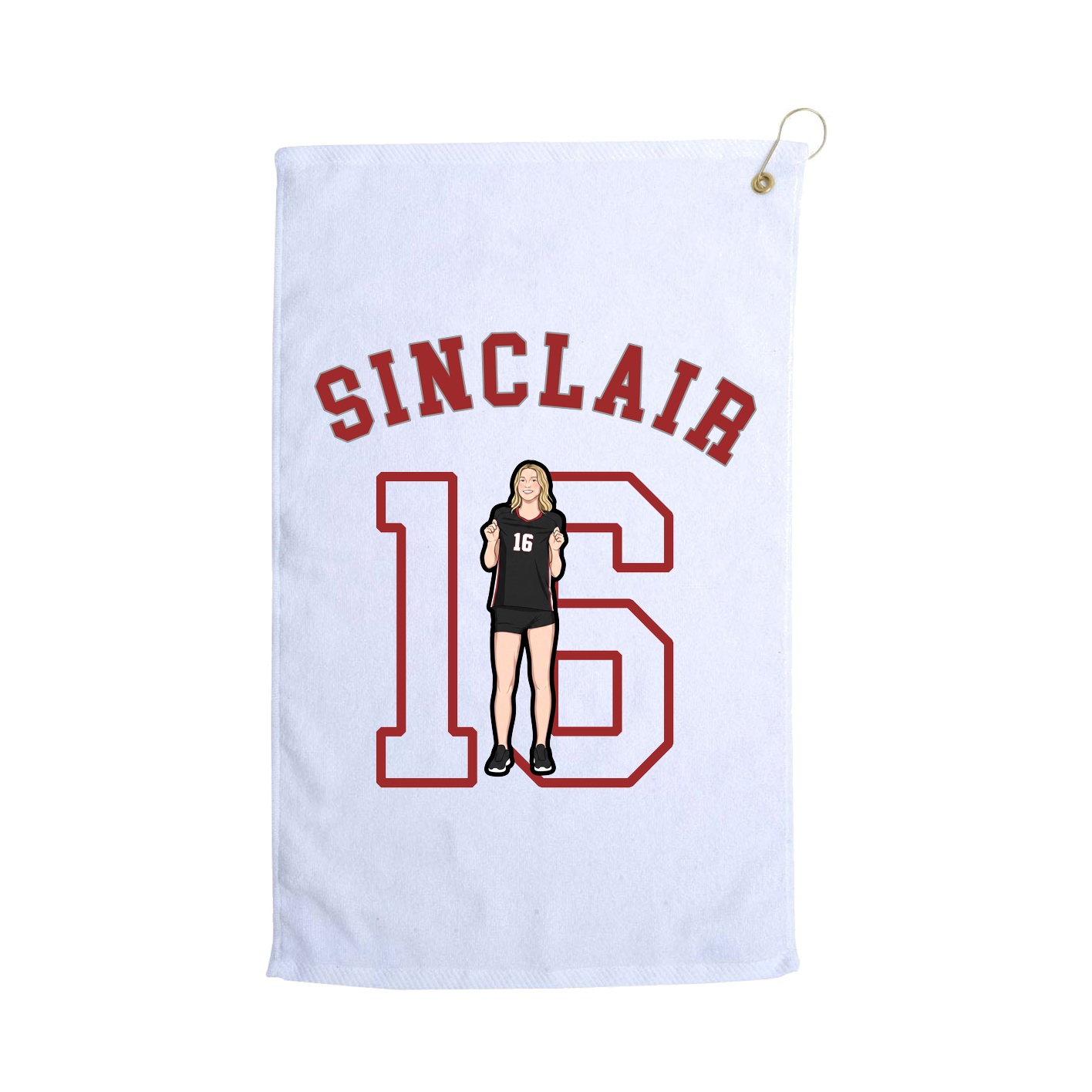 Golf Towel — Shirsey Arch in White