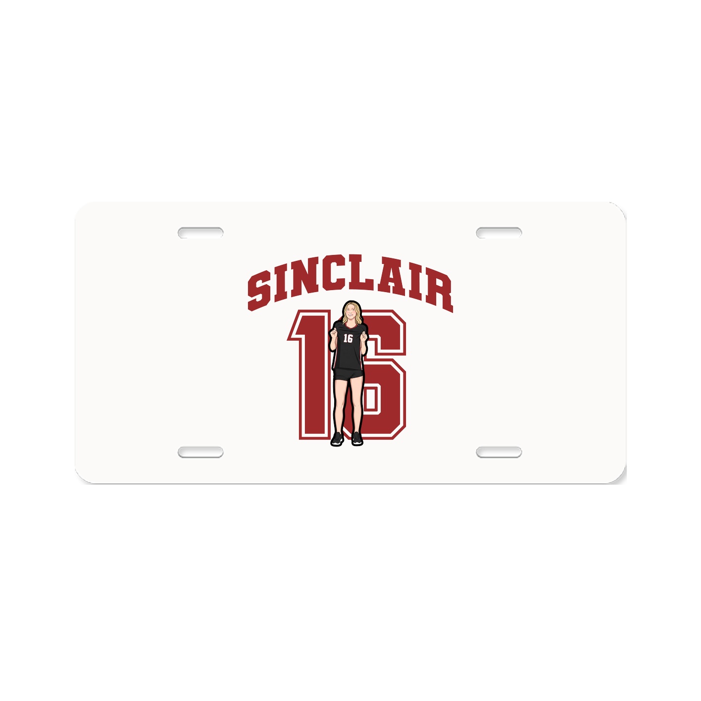 License Plate — Number in Classic
