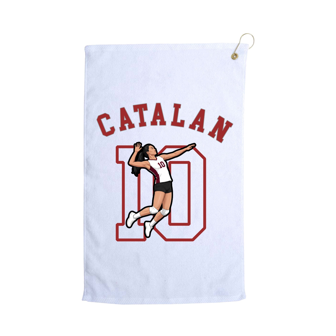 Golf Towel — Shirsey Arch in White
