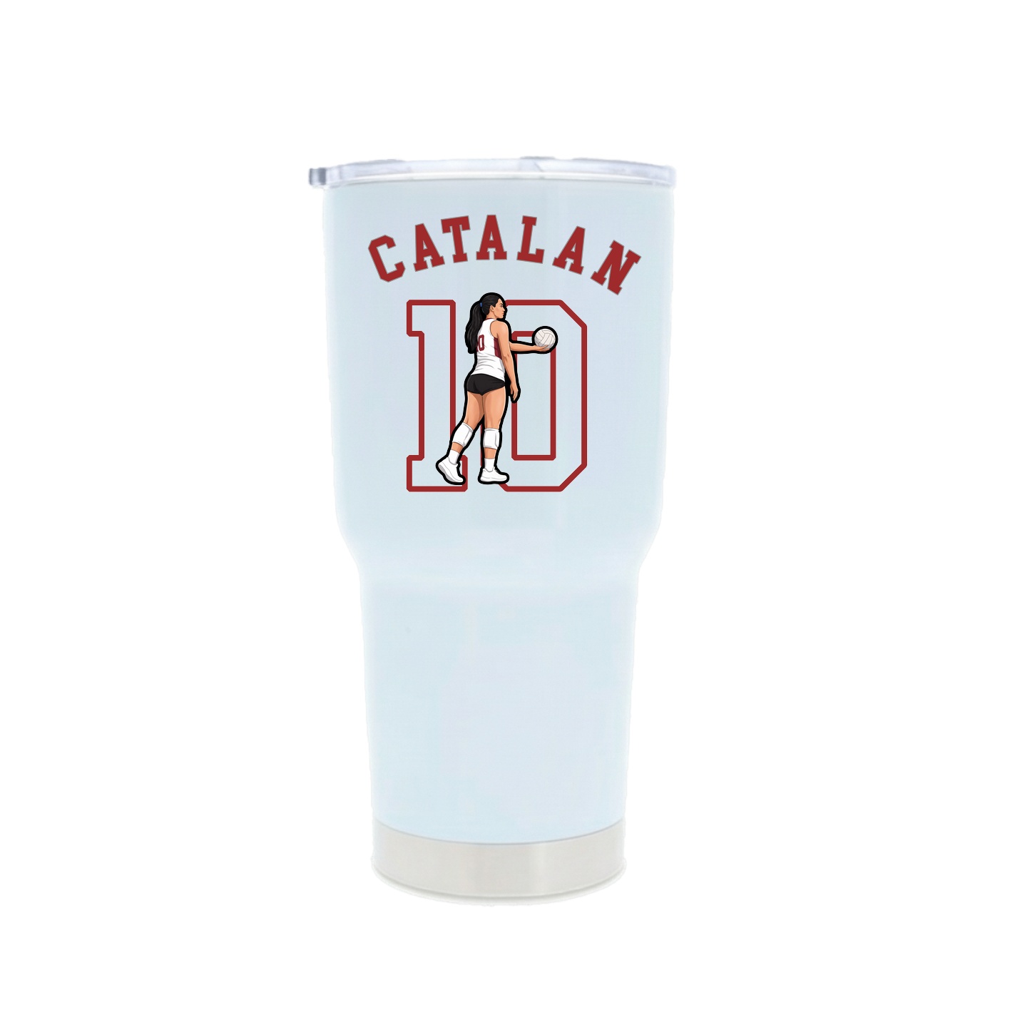 30oz Stainless Steel Tumbler — Shirsey Arch in White