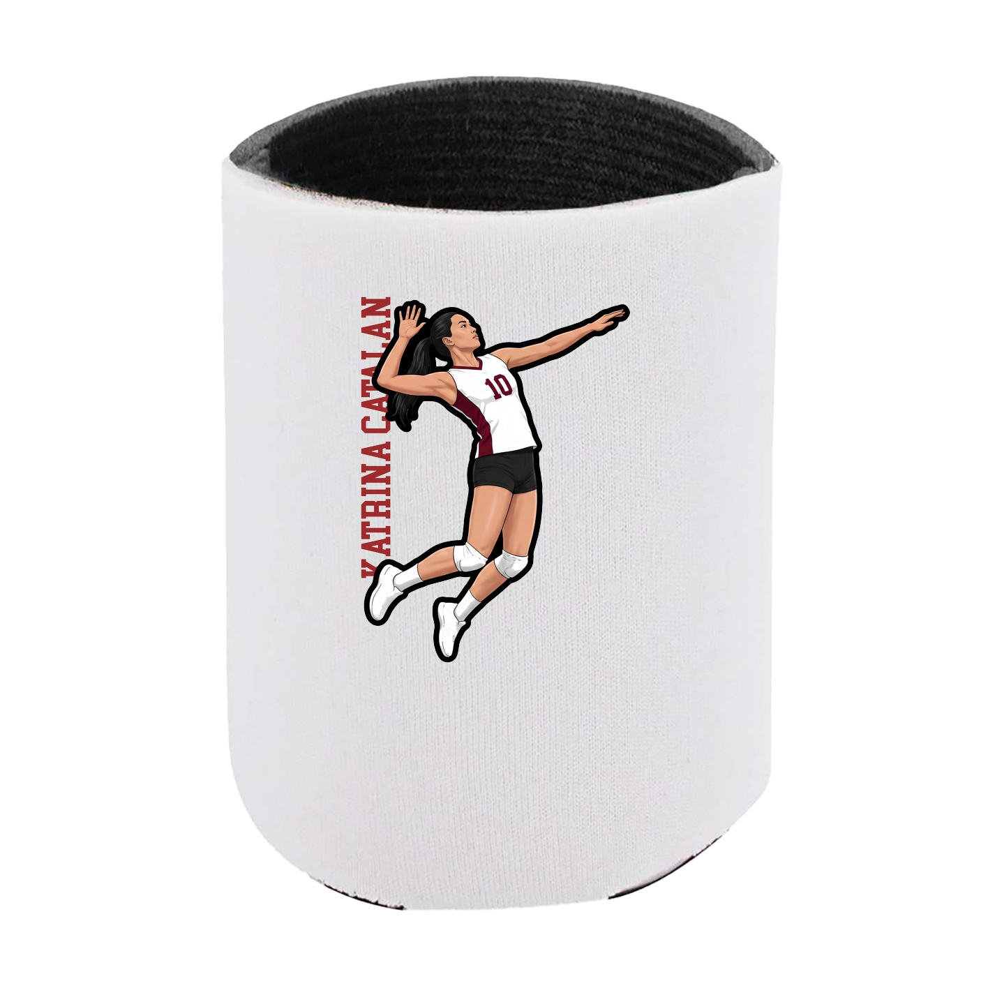 Can Holder — Name Vertical in White