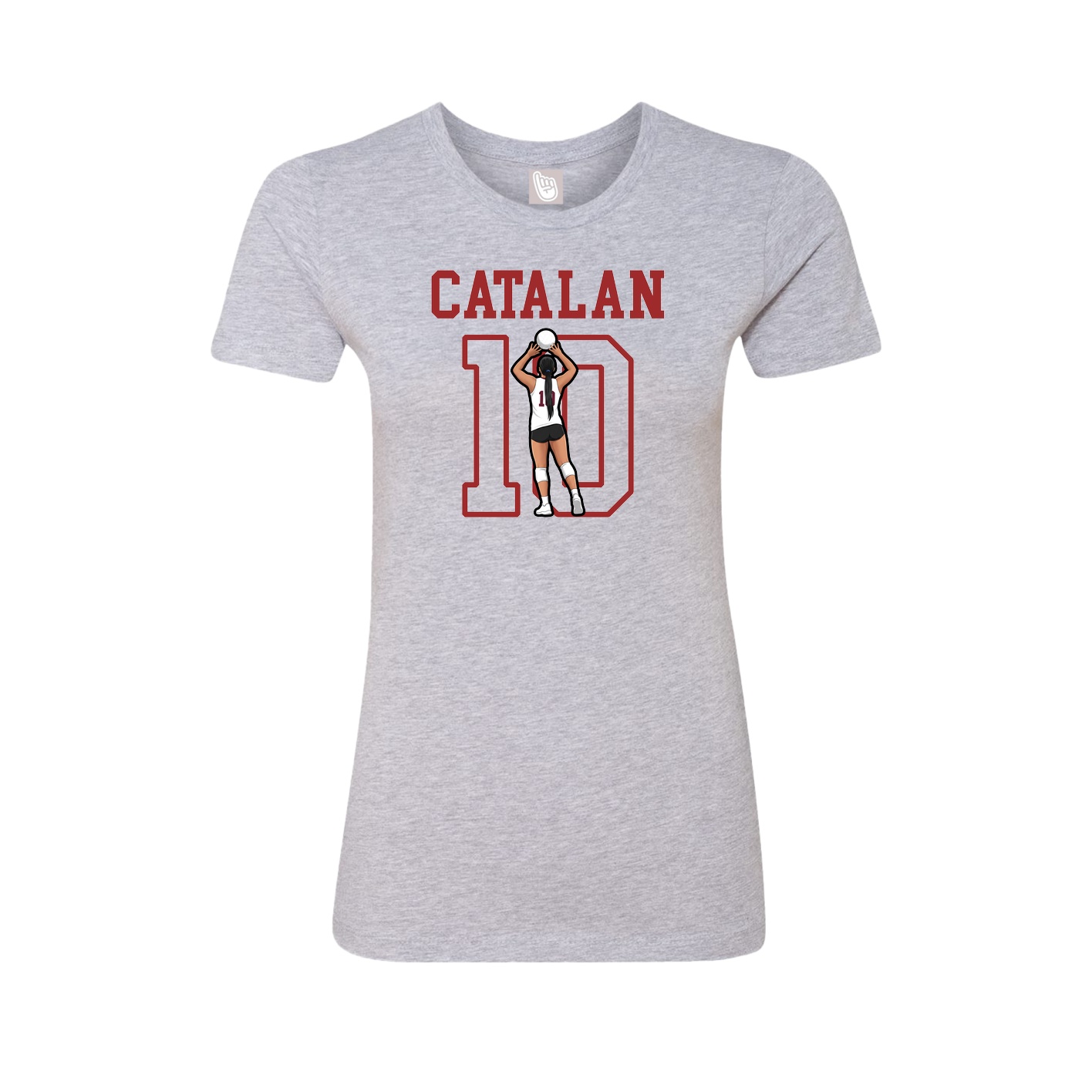Fitted Women's Tee — Shirsey in Grey