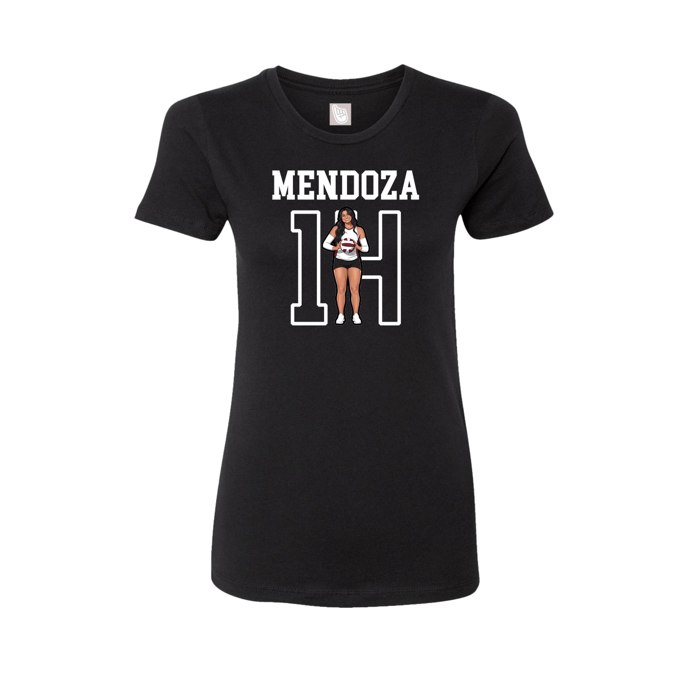 Fitted Women's Tee — Shirsey in Black