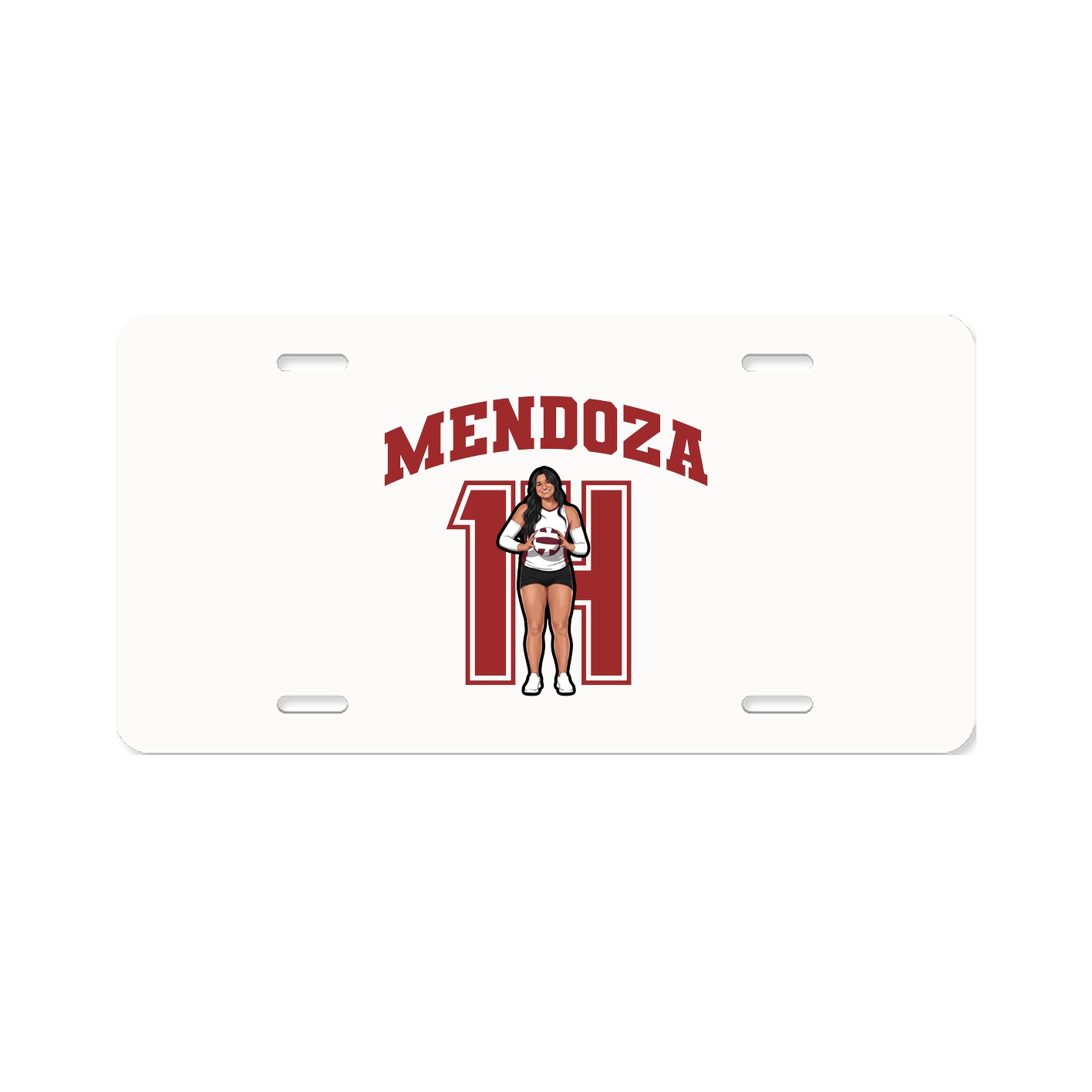 License Plate — Number in Classic