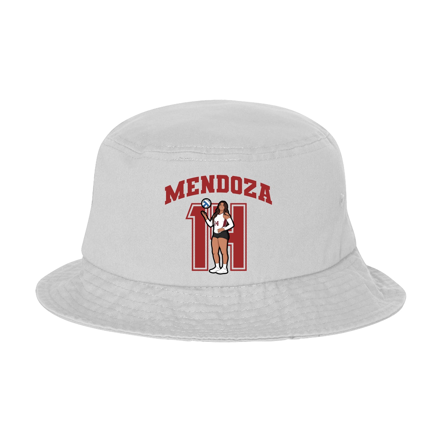 Bucket Cap — Number in White