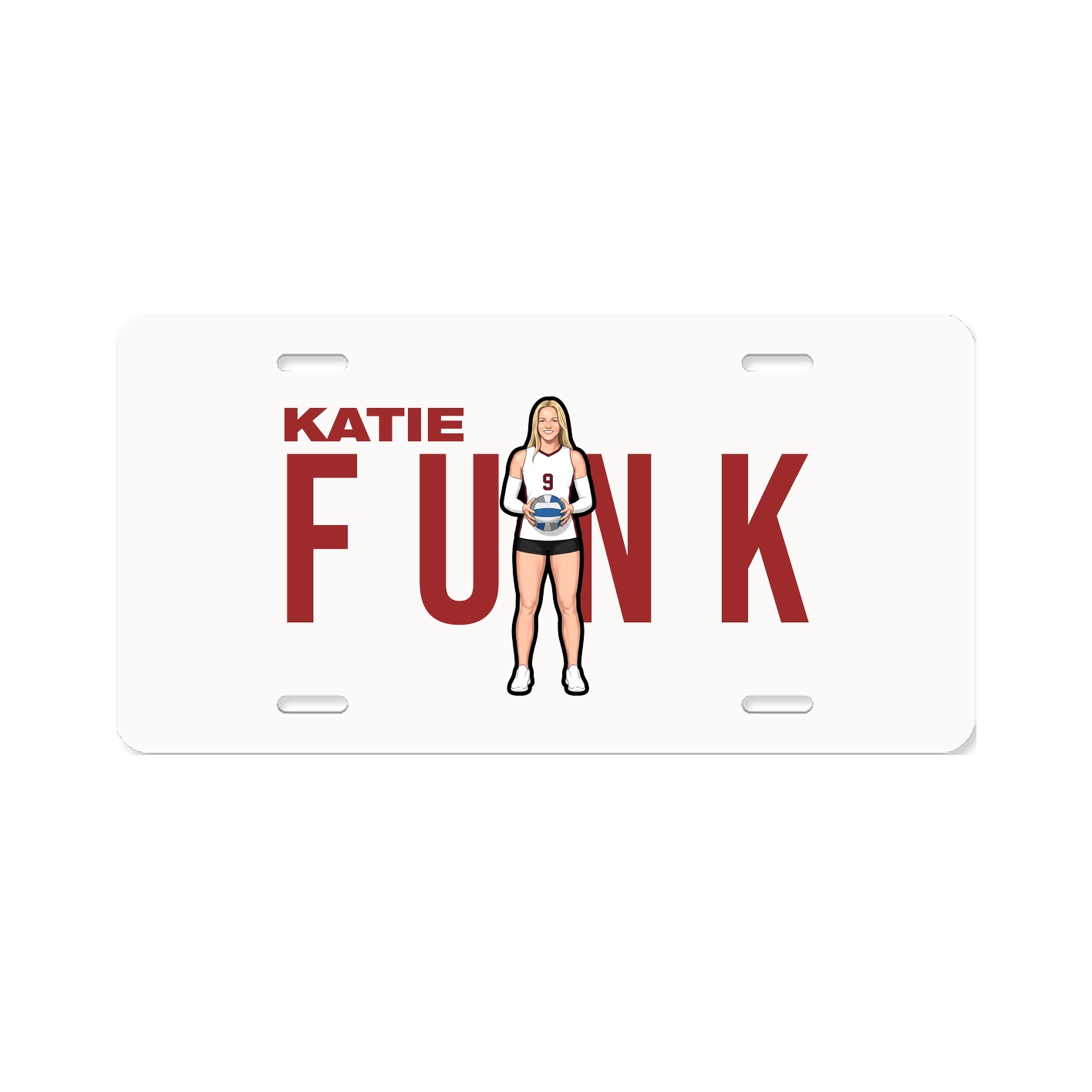 License Plate — Player Name in Classic