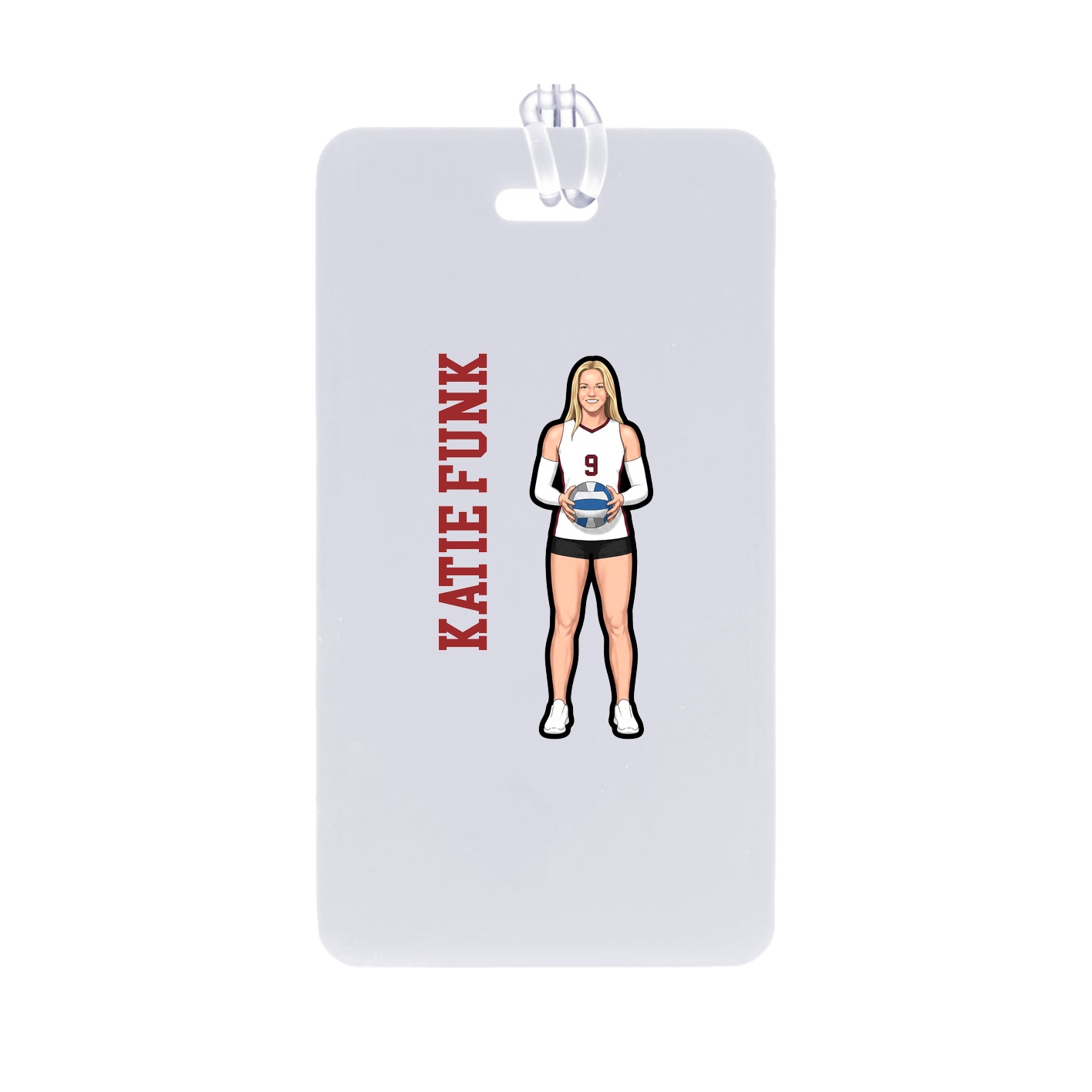 Bag Tag — Name Vertical in Classic