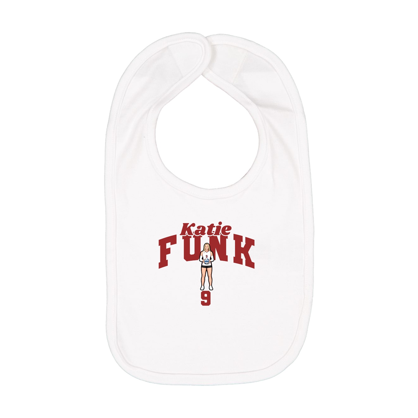 Infant Bib — Signature Arch in White