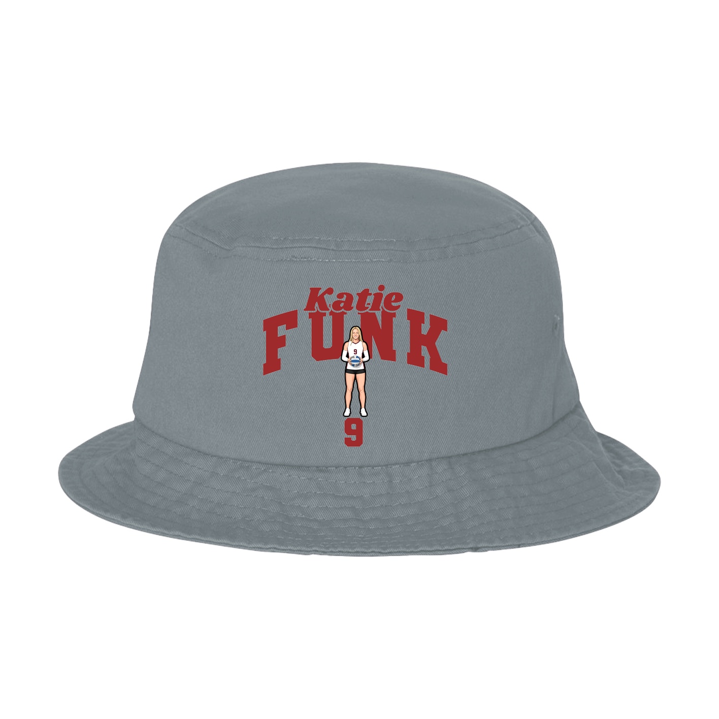 Bucket Cap — Signature Arch in Grey