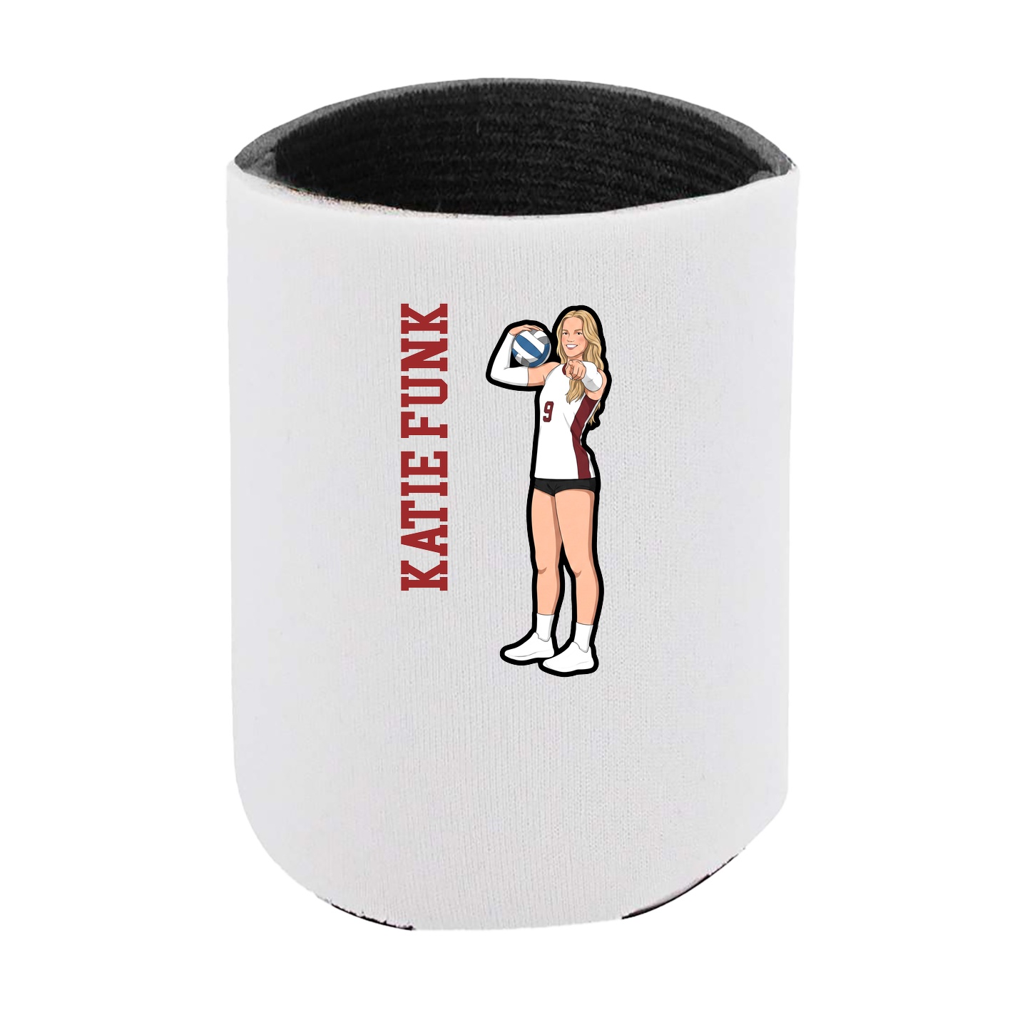 Can Holder — Name Vertical in White