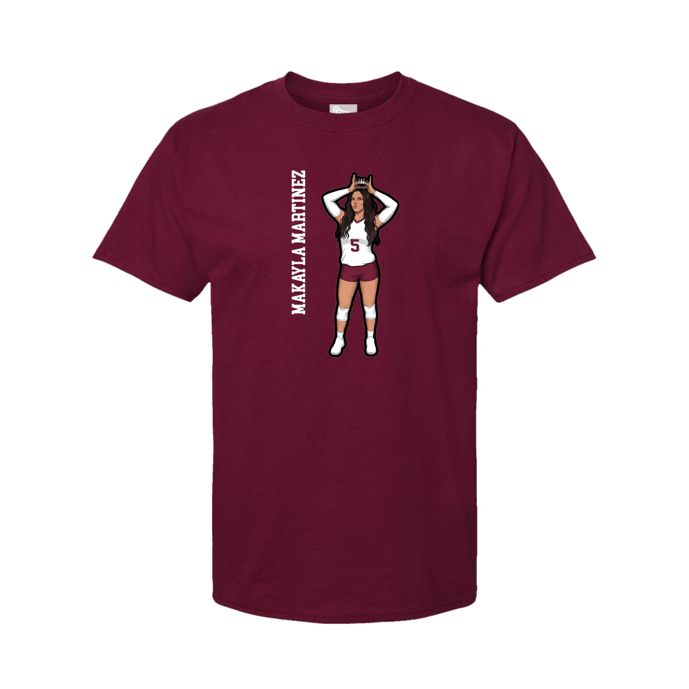 Tee — Name Vertical in Cardinal