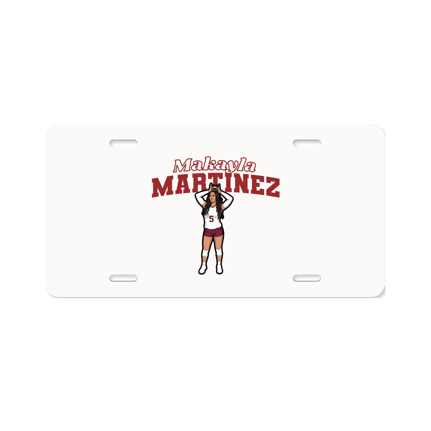 License Plate — Name Arch in Classic
