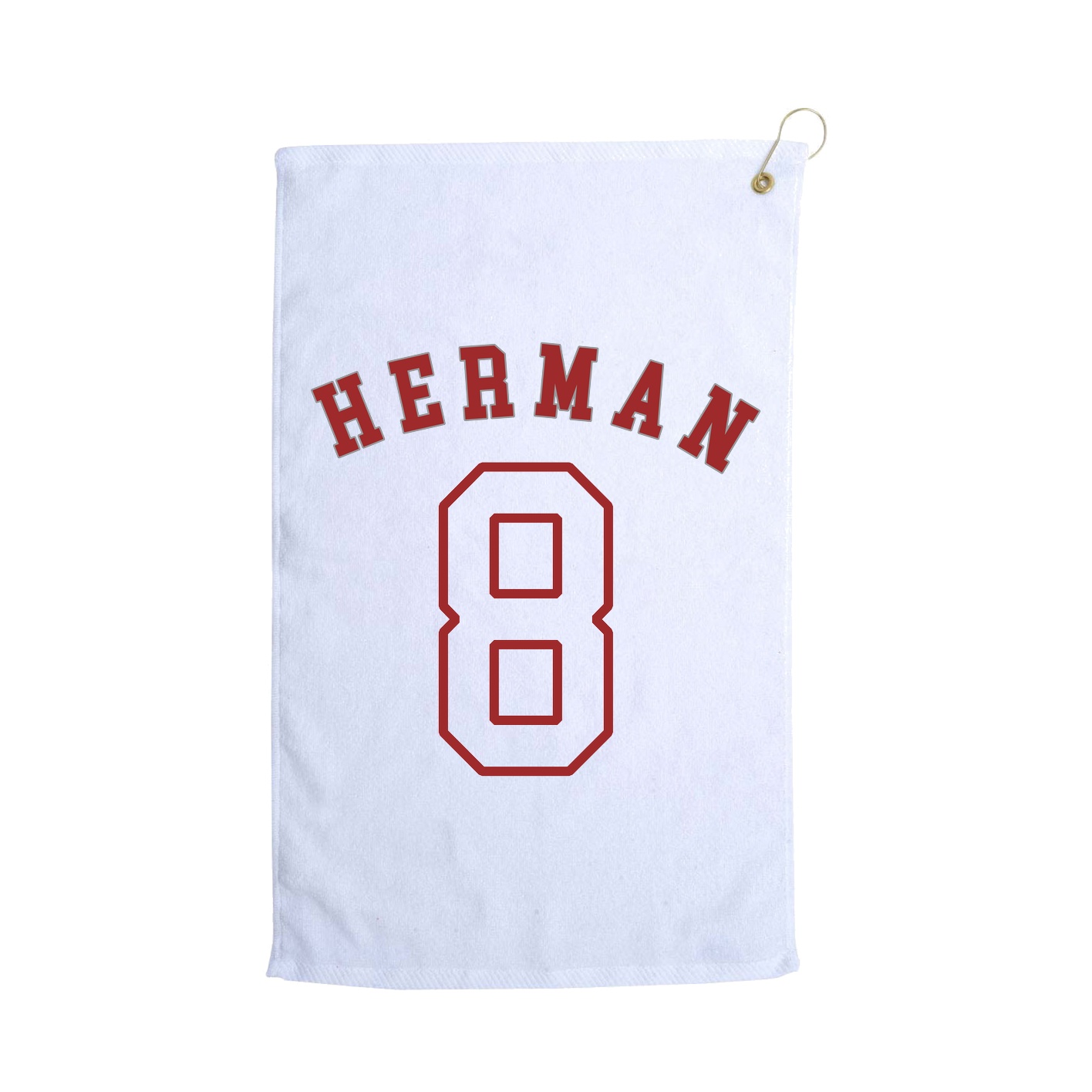 Golf Towel — Shirsey Arch in White