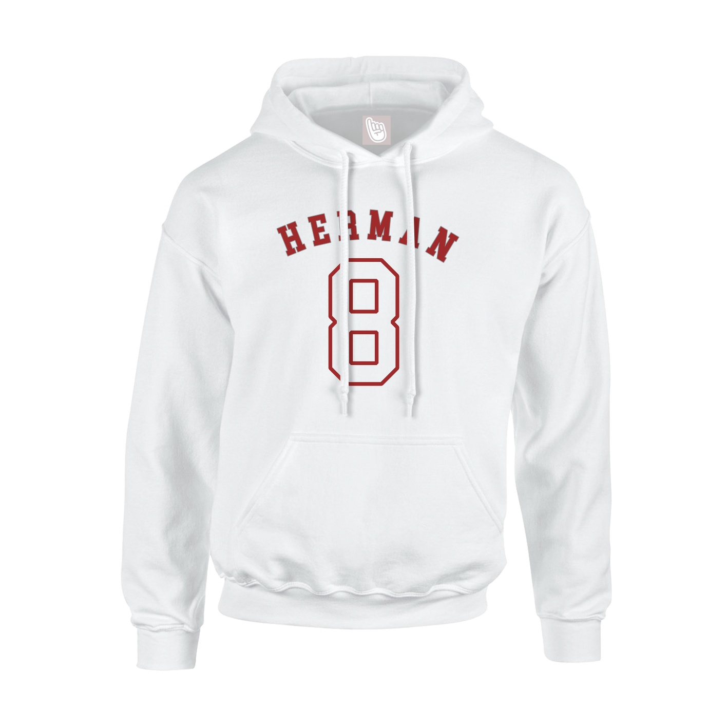 Youth Hoodie — Shirsey Arch in White